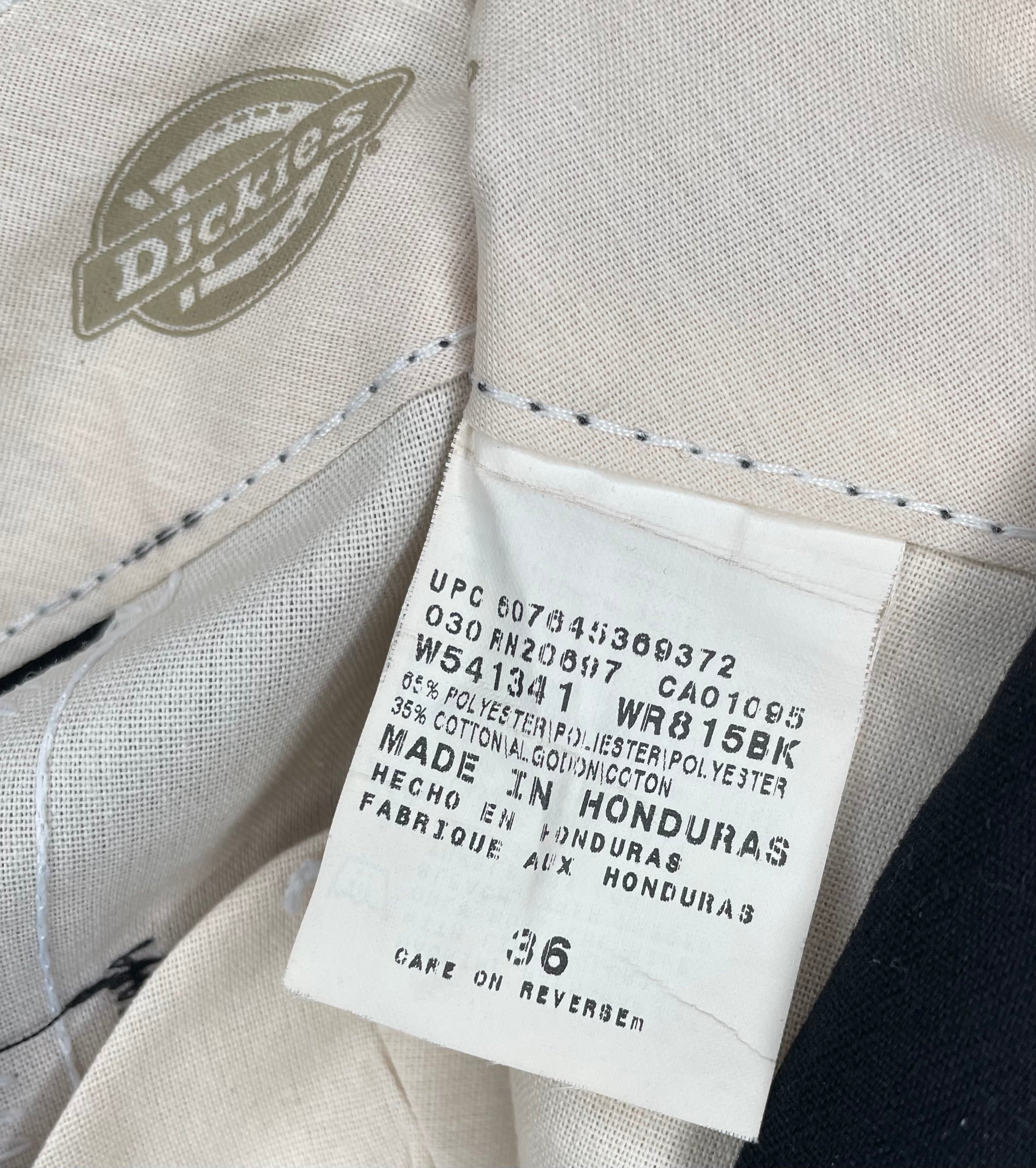 Dickies Vintage Chinoshorts Schwarz Nadelstreifen Größe 36