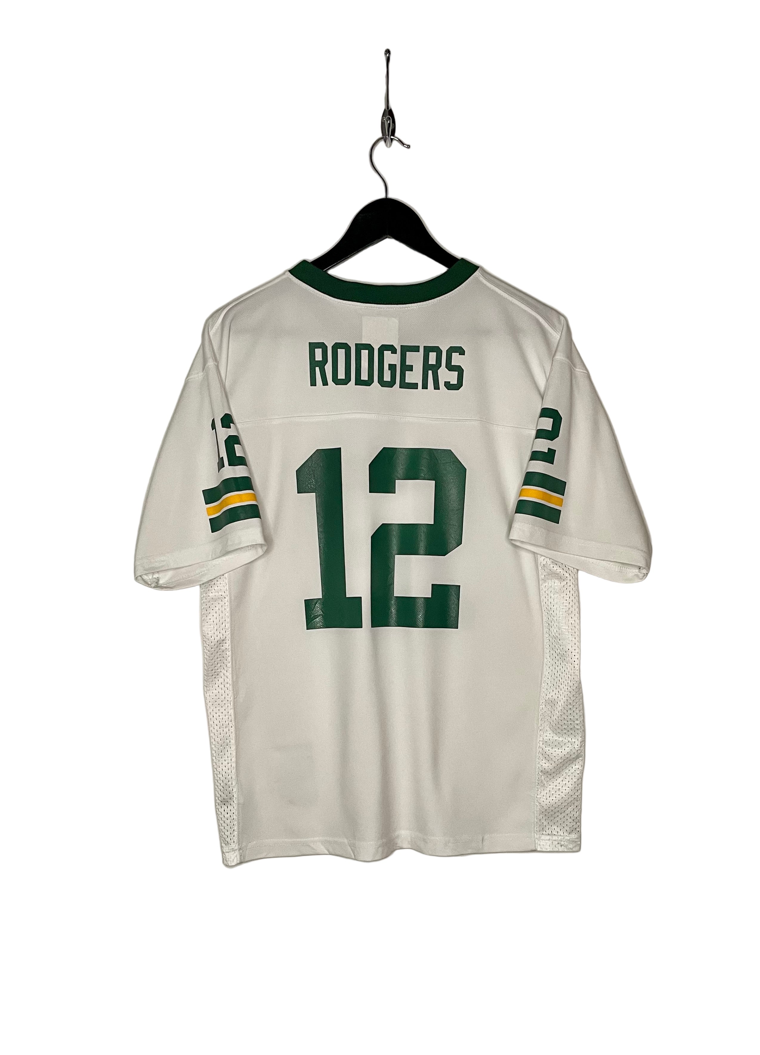NFL Green Bay Packers Jersey #12 Aaron Rodgers Weiß Größe XL Kinder