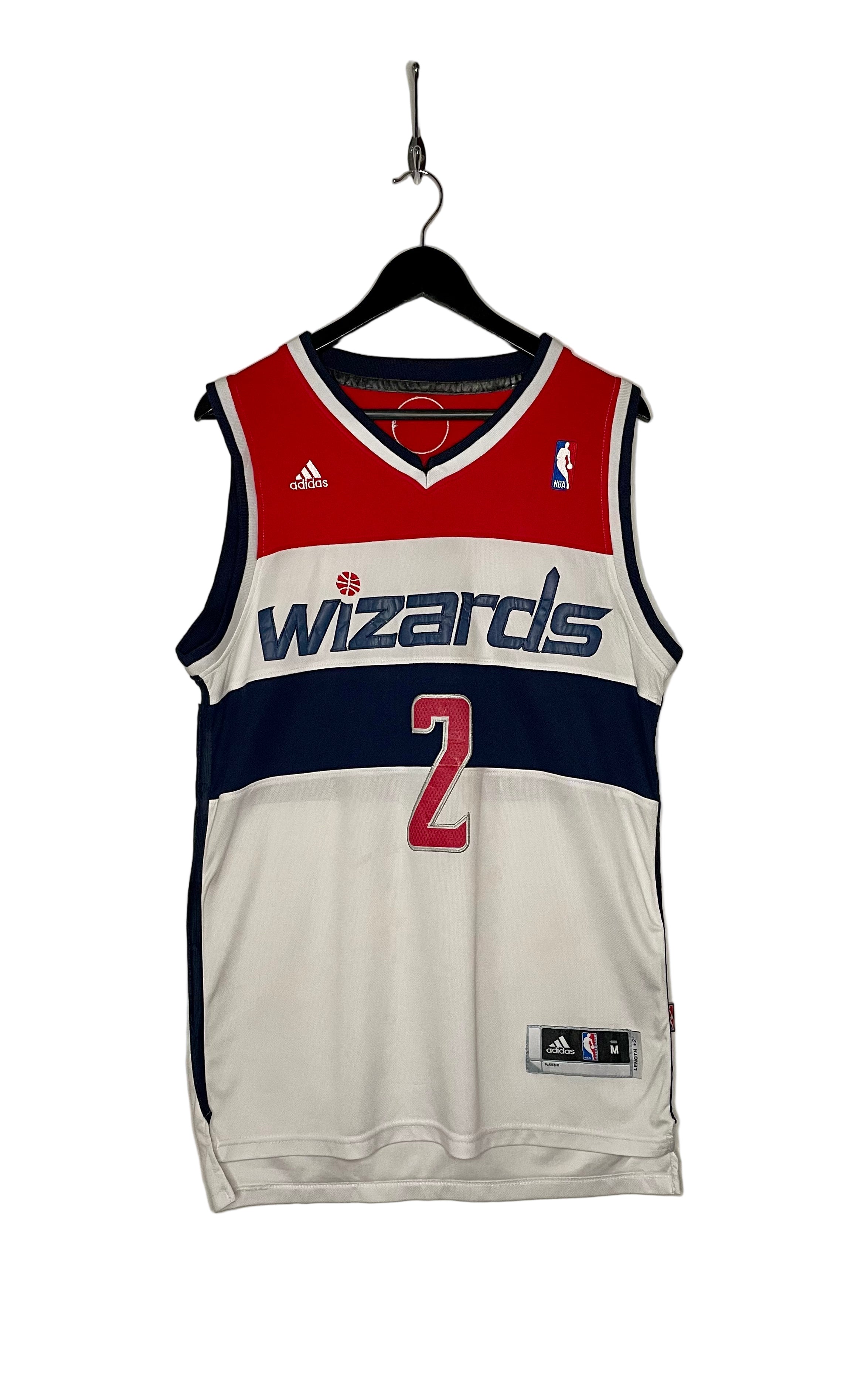 Adidas NBA Washington Wizards Jersey #2 John Wall Weiß/Rot/Blau Größe M