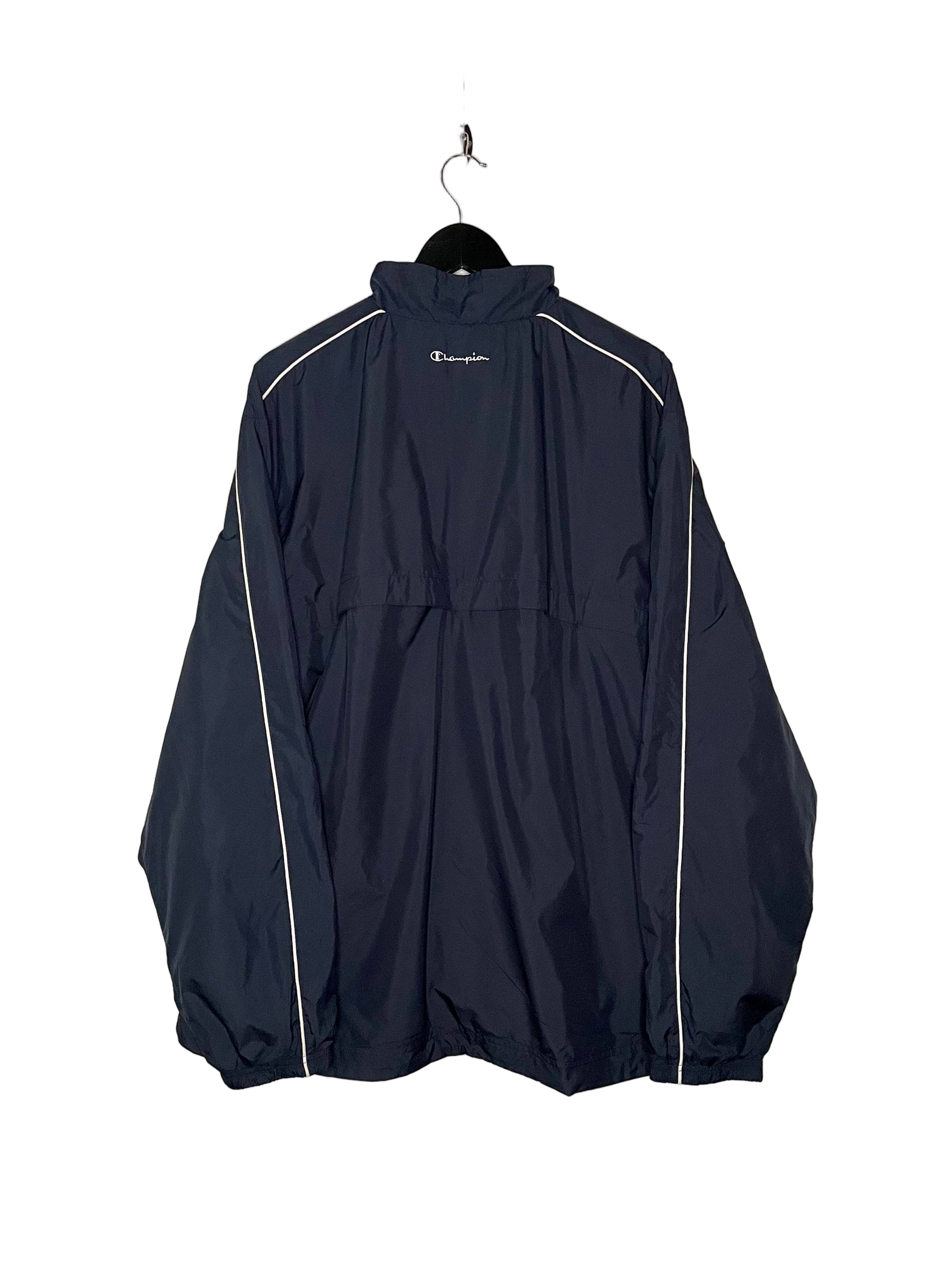 Champion Vintage Windbreaker Blau Größe XL