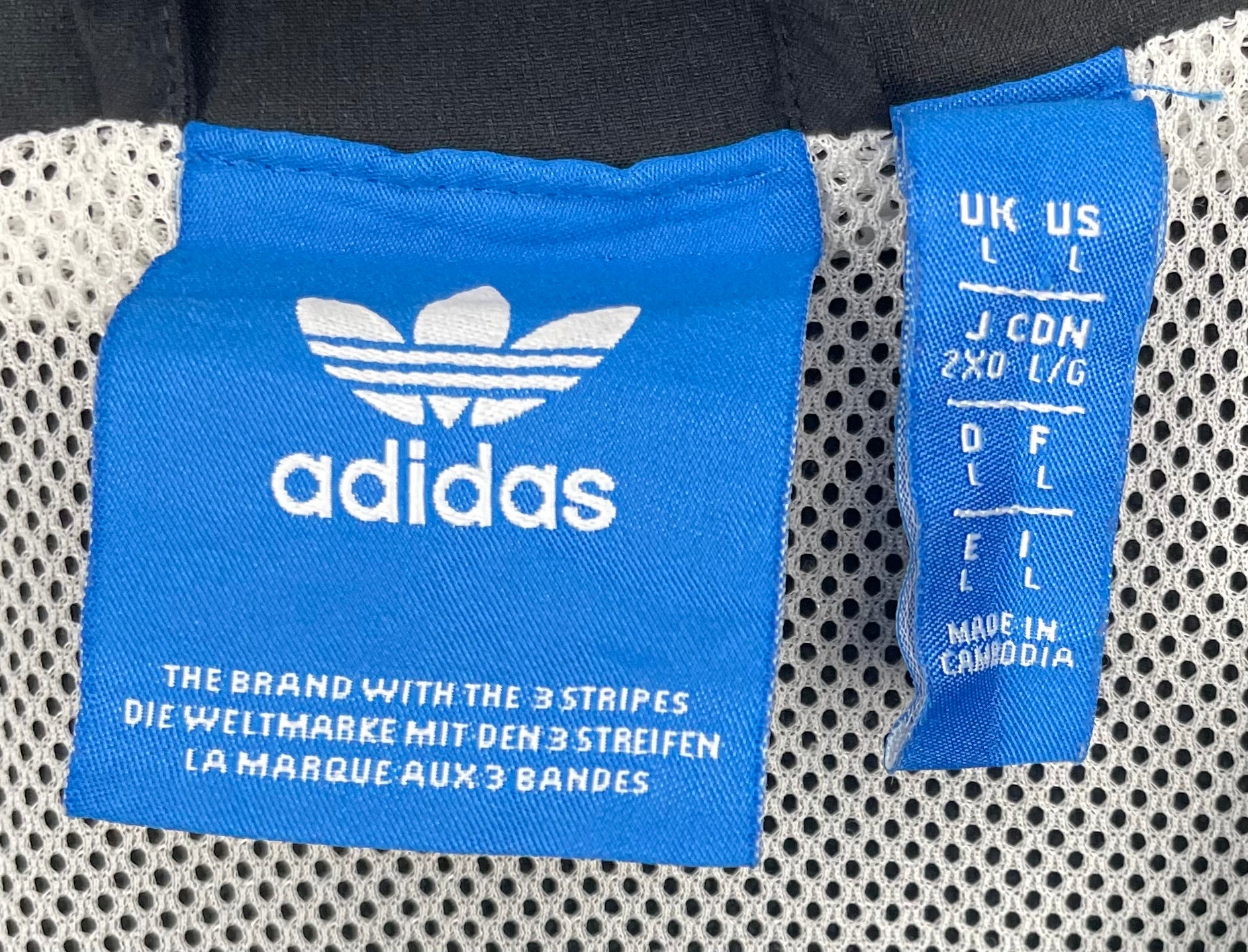 Adidas Equipment Trainingsjacke Schwarz/Weiß Größe L