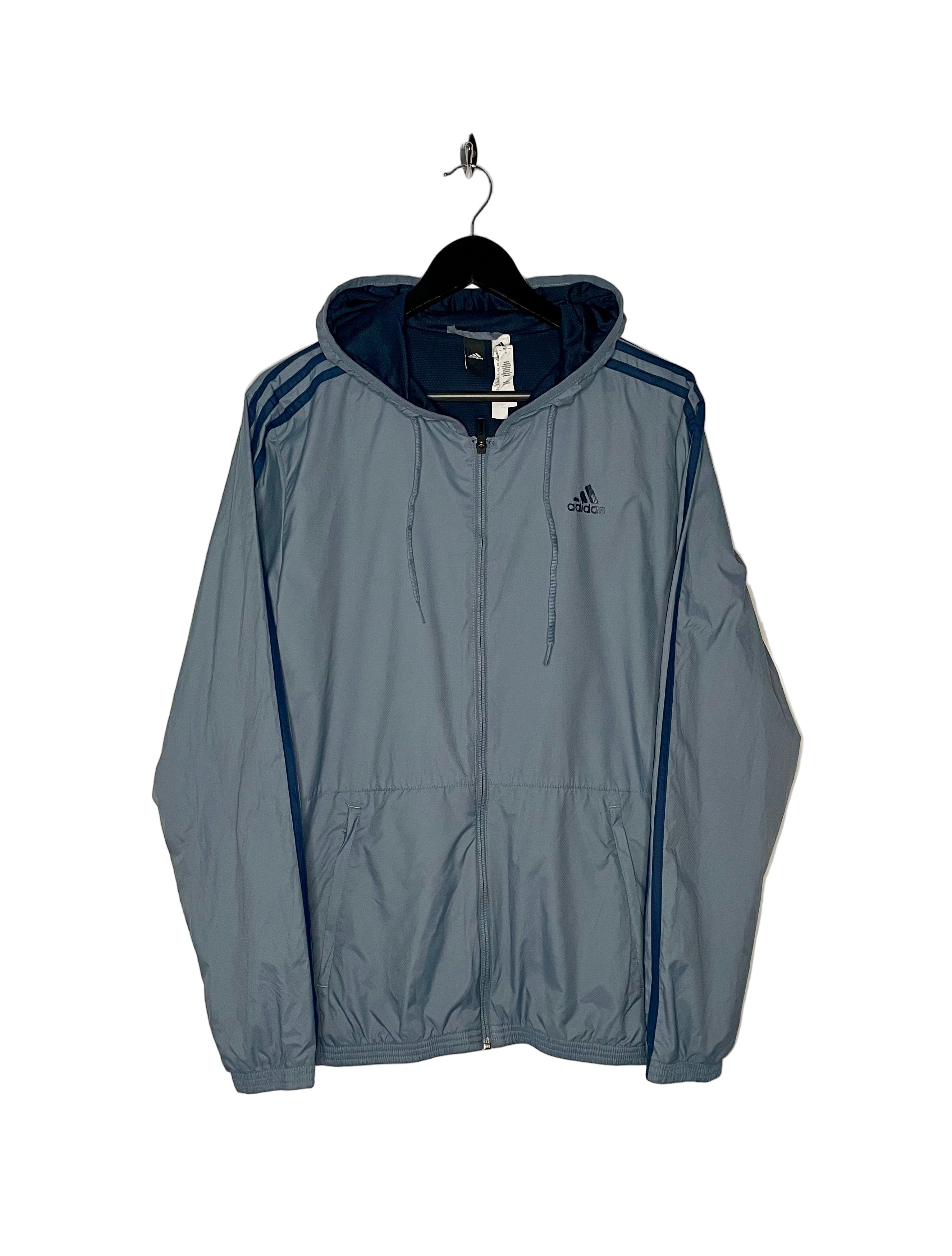 Adidas Trainingsjacke Graublau Größe M