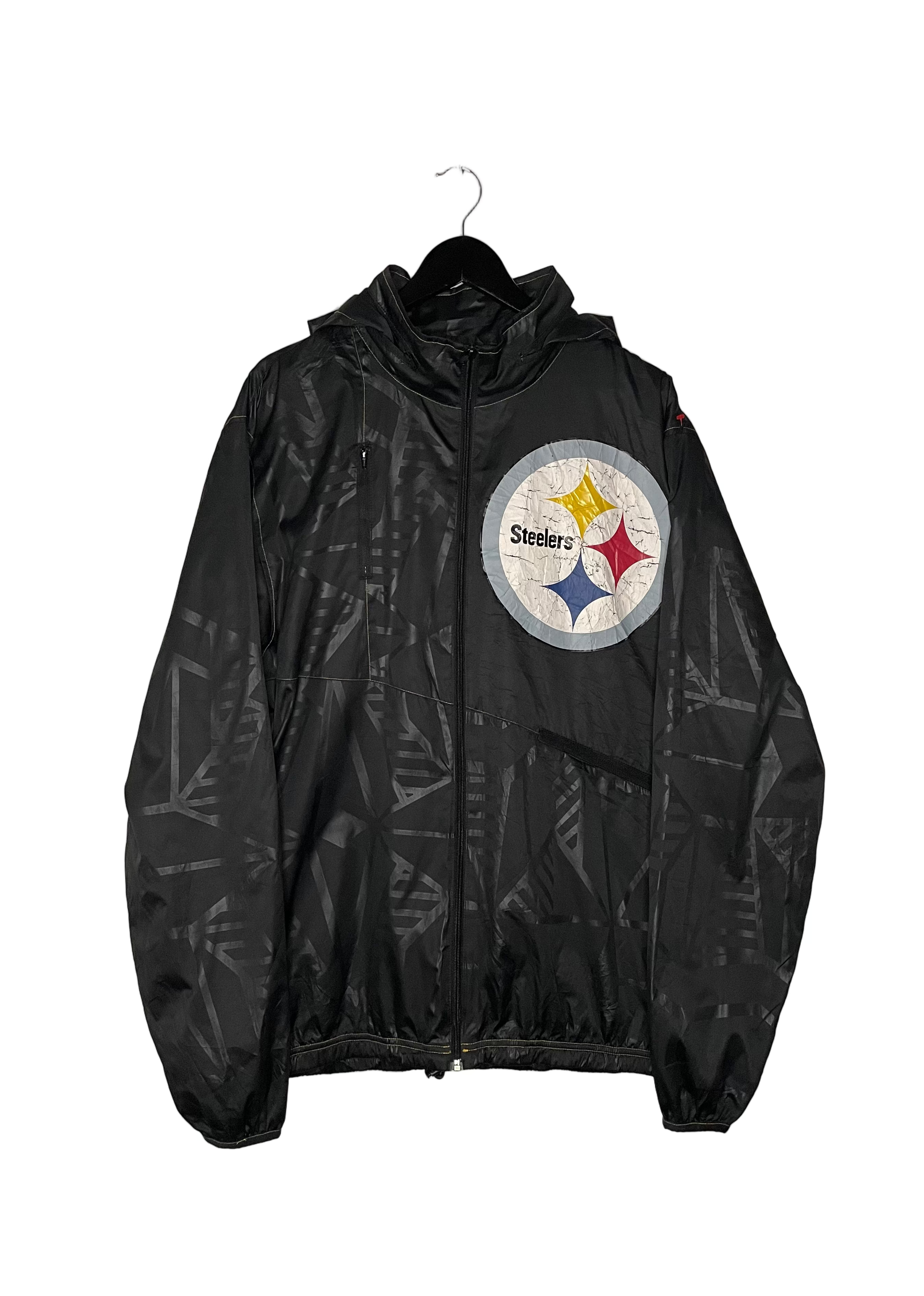 NFL Regenjacke Pittsburgh Steelers Schwarz Größe XL