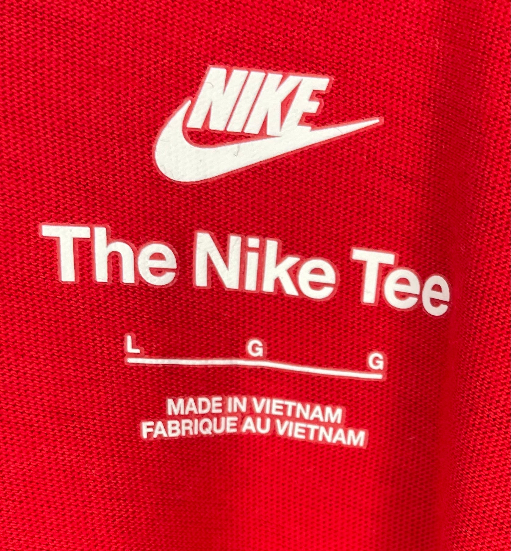 Nike T-Shirt Bestickt Rot Größe L
