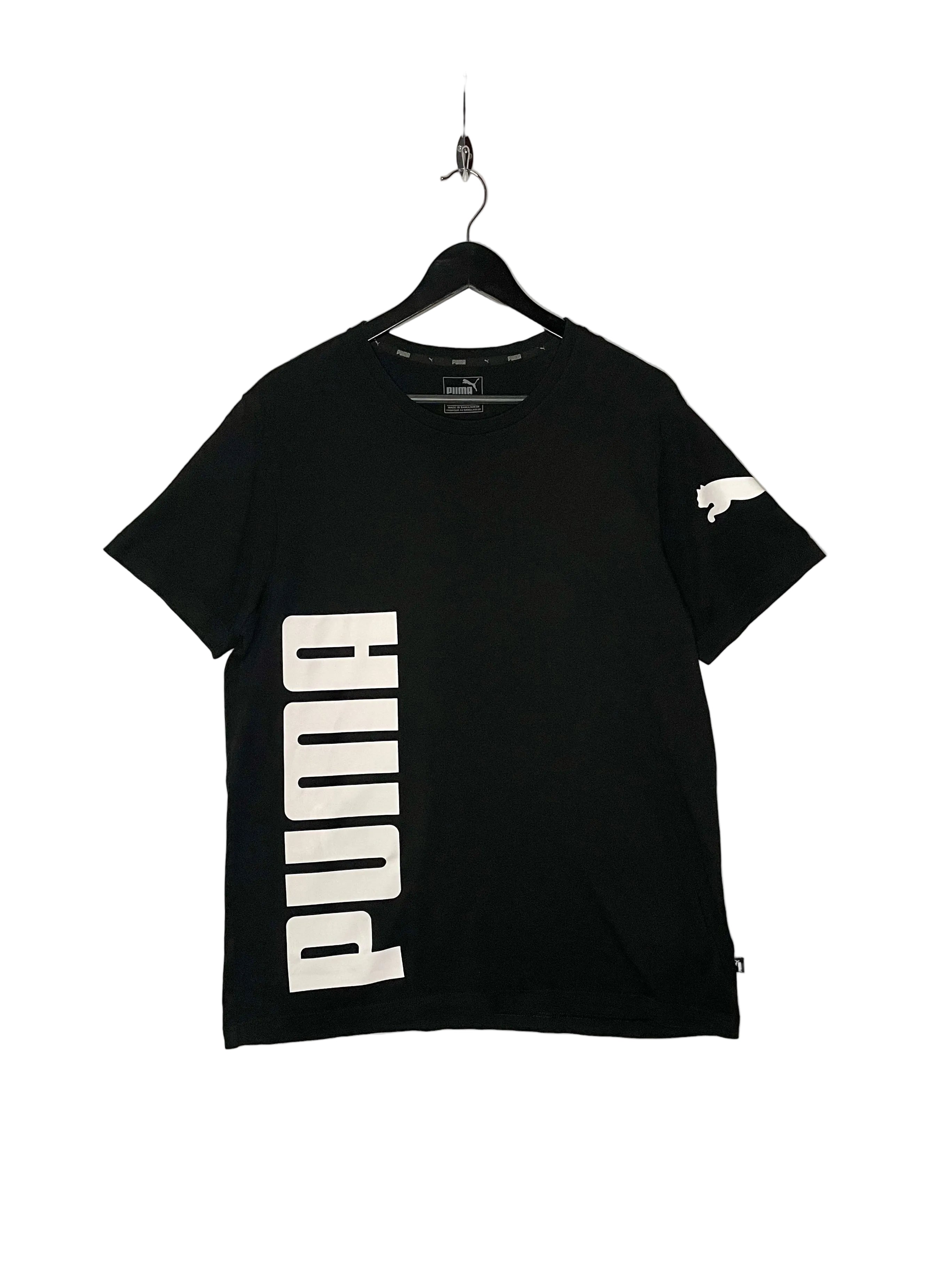 Puma T-Shirt Logoprint Schwarz Größe L