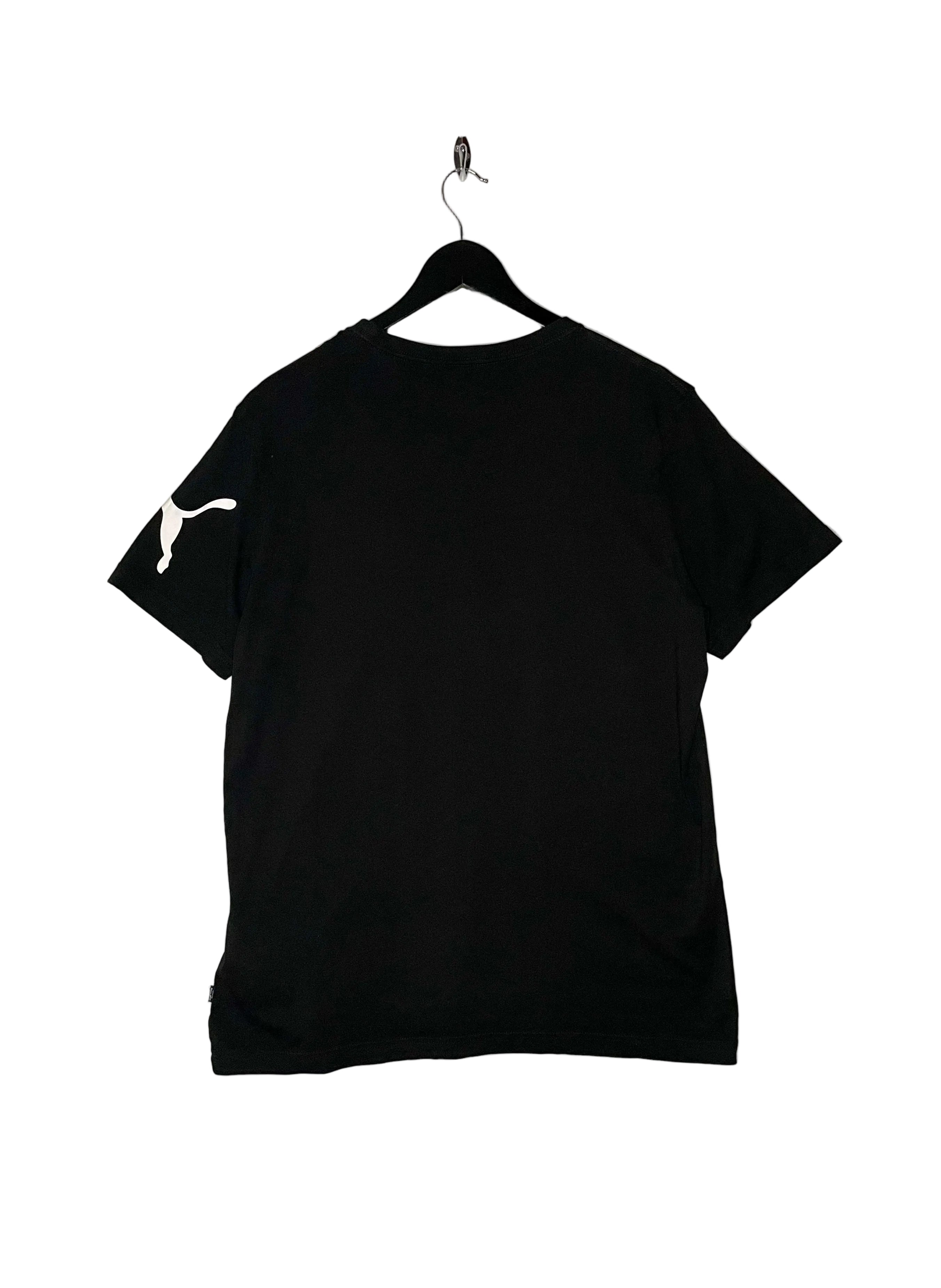 Puma T-Shirt Logoprint Schwarz Größe L