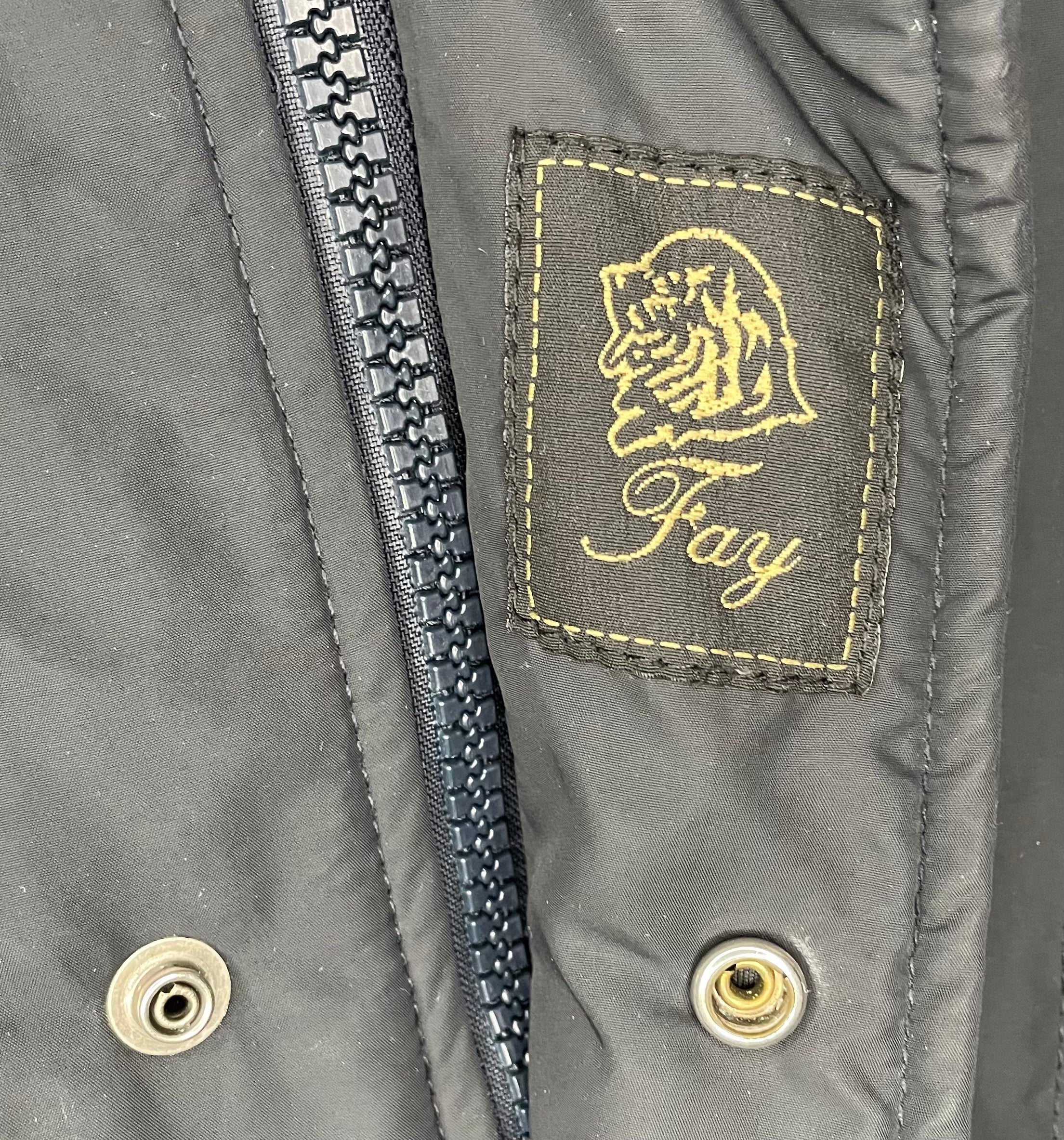 Fay Vintage Wintermantel Schwarz Größe XXL