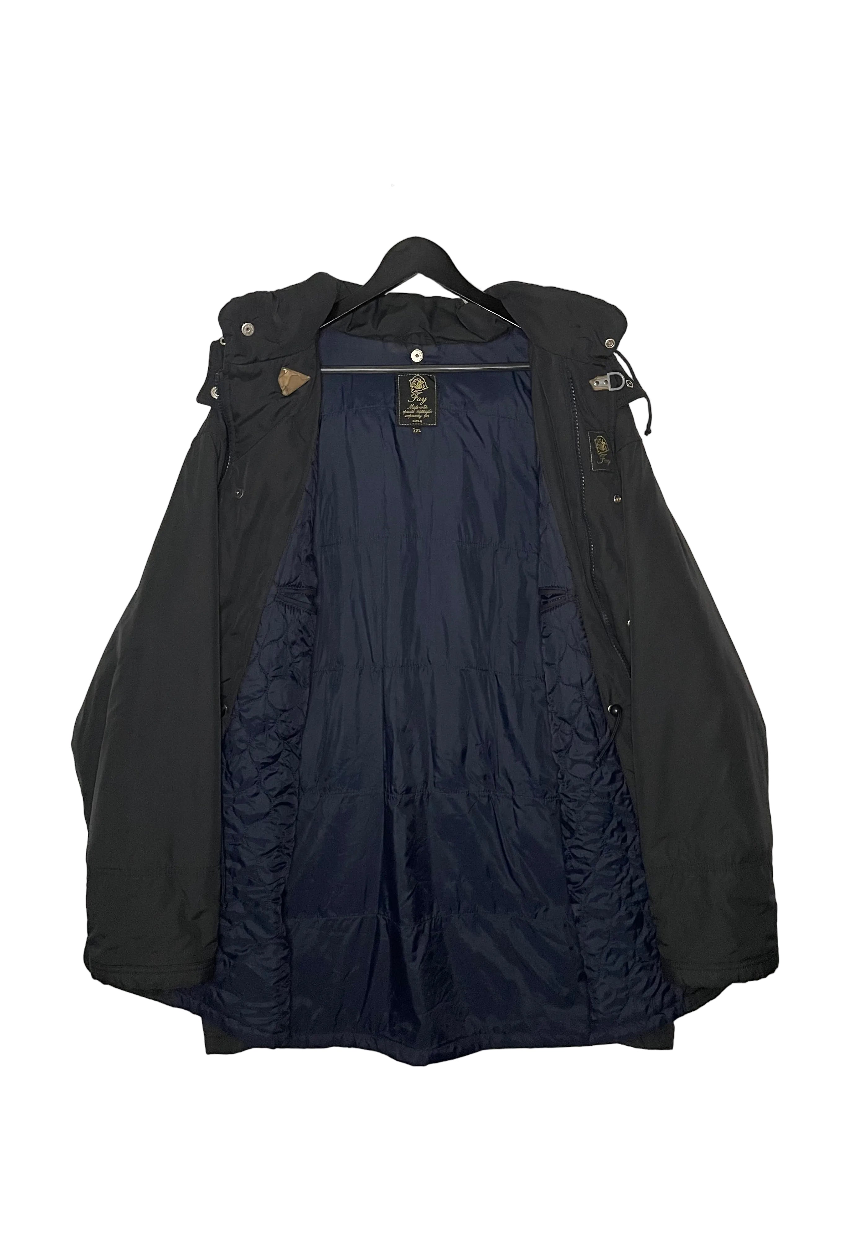 Fay Vintage Wintermantel Schwarz Größe XXL