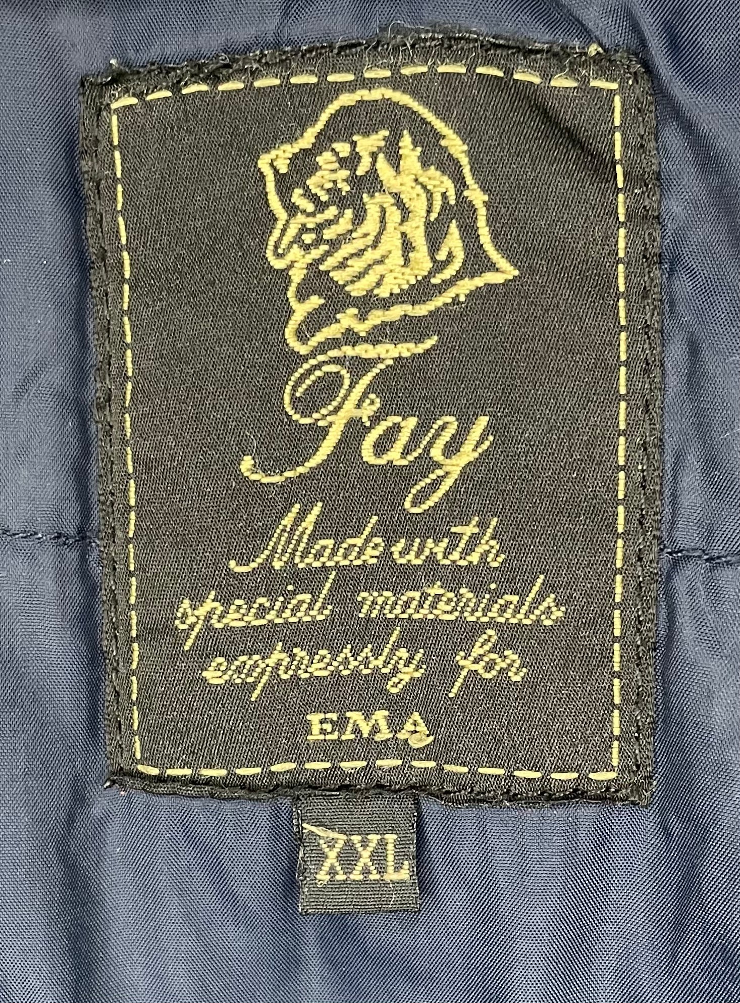 Fay Vintage Wintermantel Schwarz Größe XXL