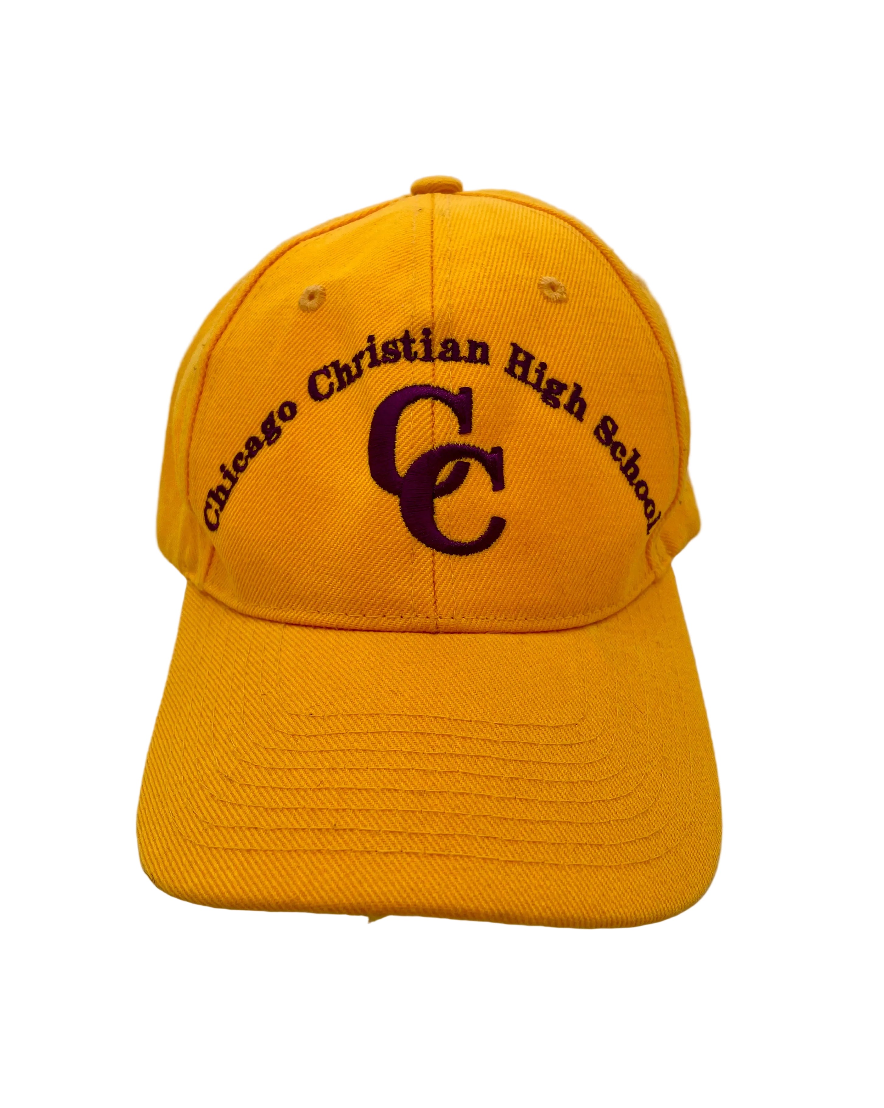 Vintage Strapback Chicago Christian High School Gelb One Size