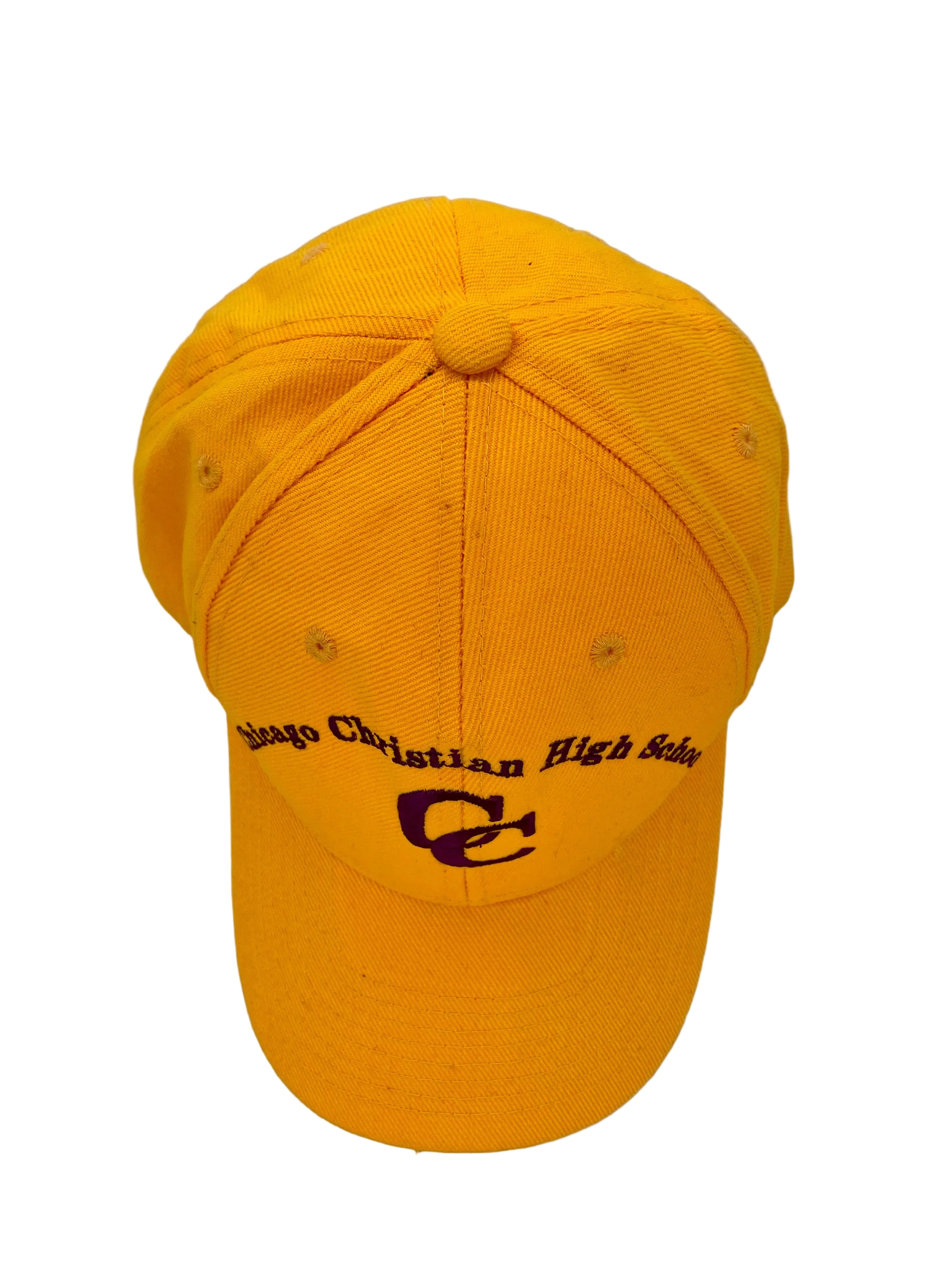 Vintage Strapback Chicago Christian High School Gelb One Size