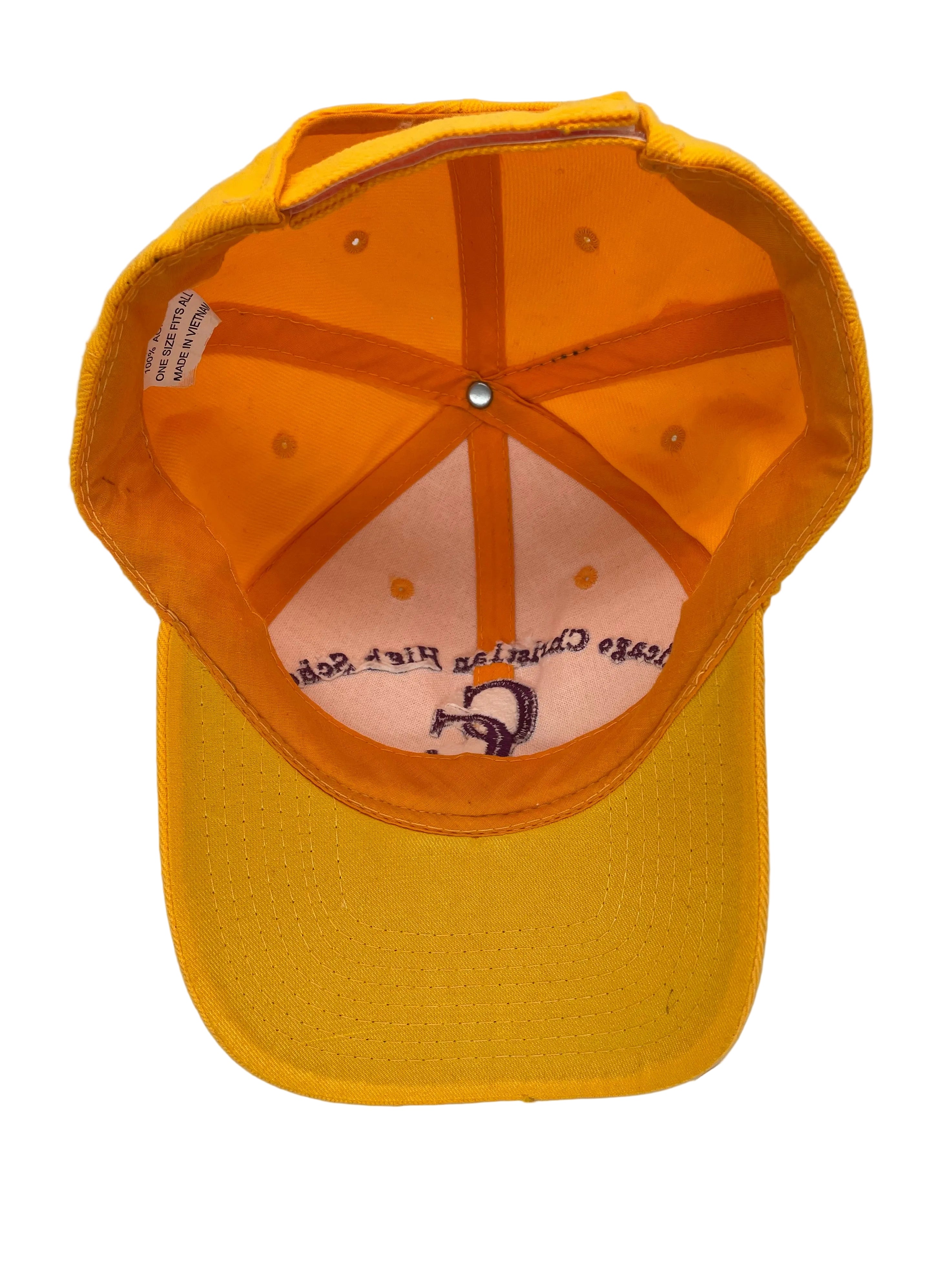 Vintage Strapback Chicago Christian High School Gelb One Size