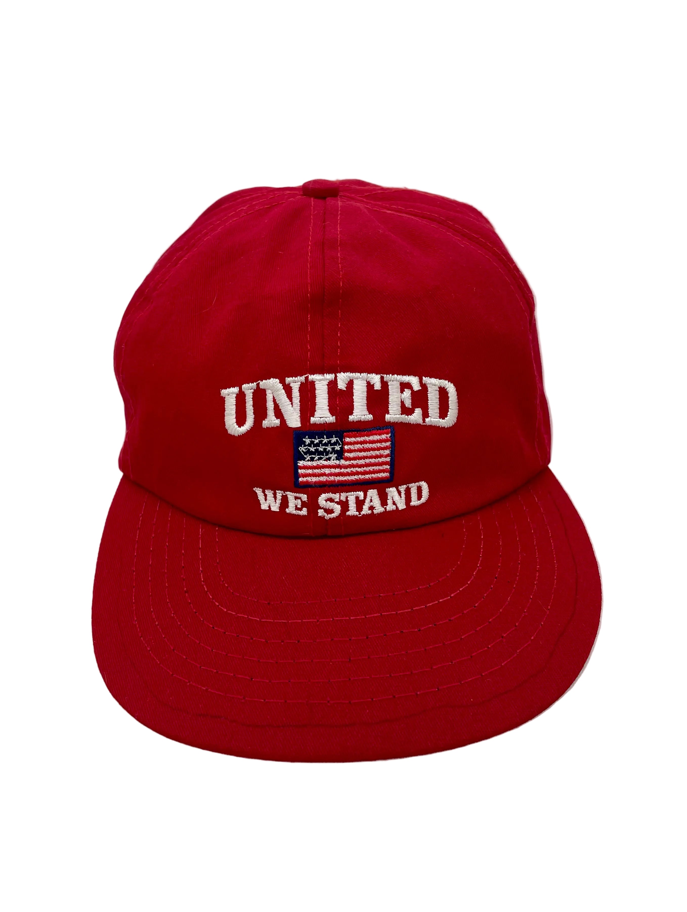 Vintage Snapback USA United We Stand Rot One Size