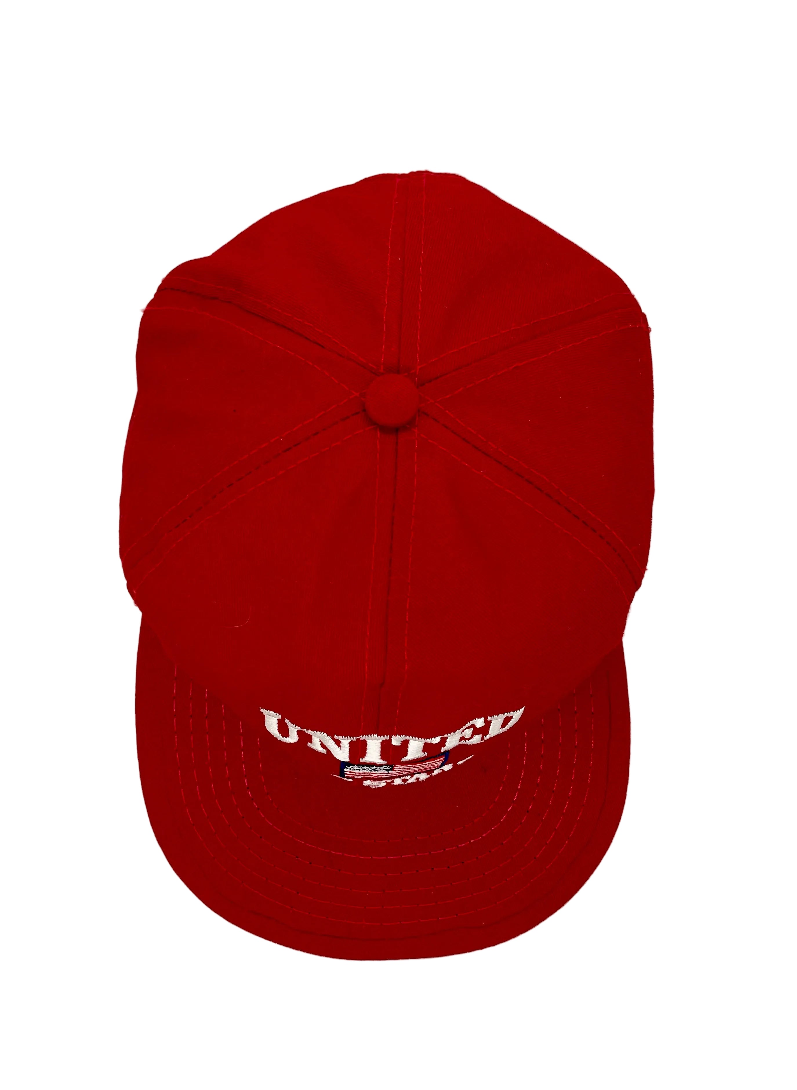 Vintage Snapback USA United We Stand Rot One Size