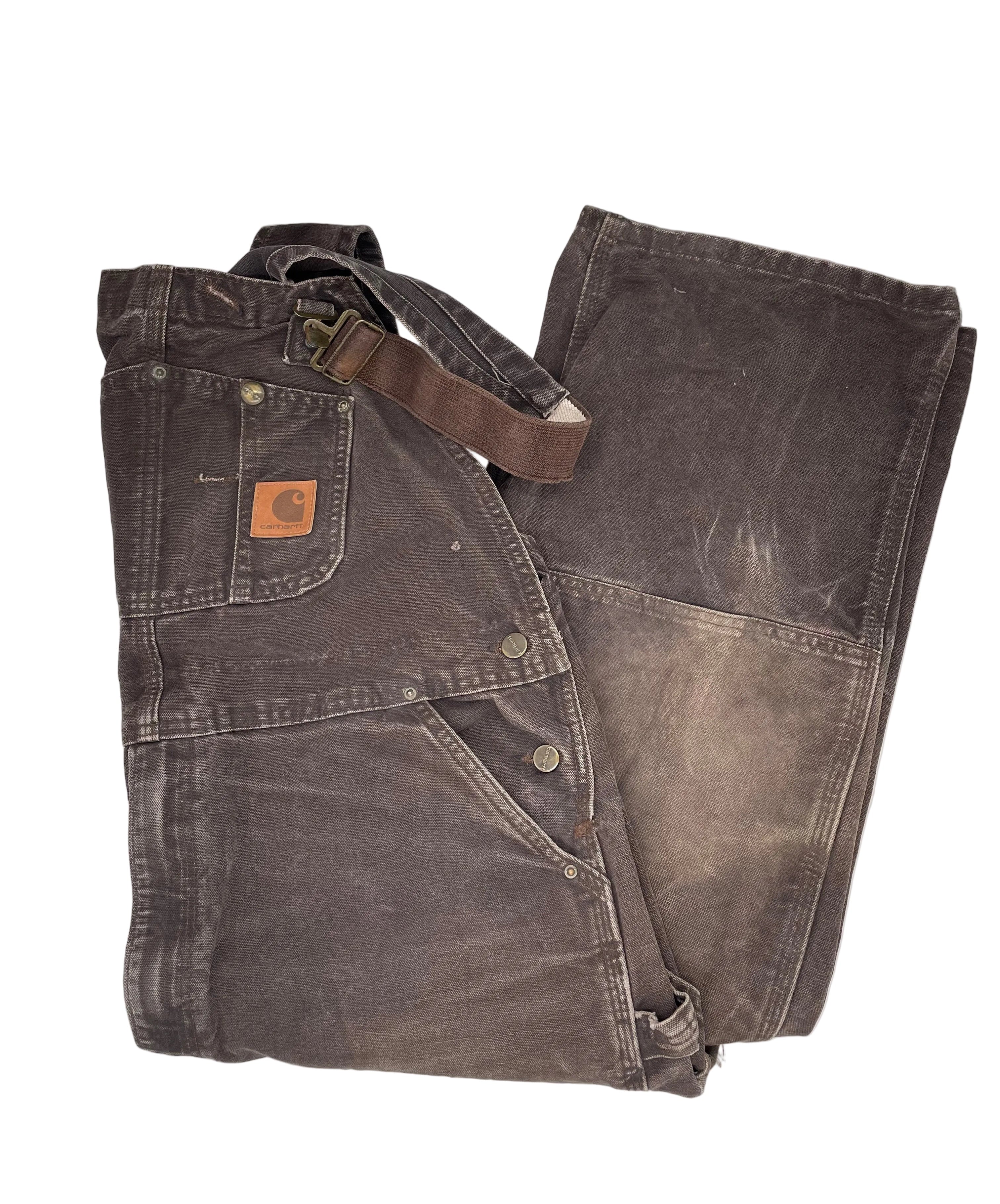 Carhartt Vintage Bib Overall Braun Größe W42 L30