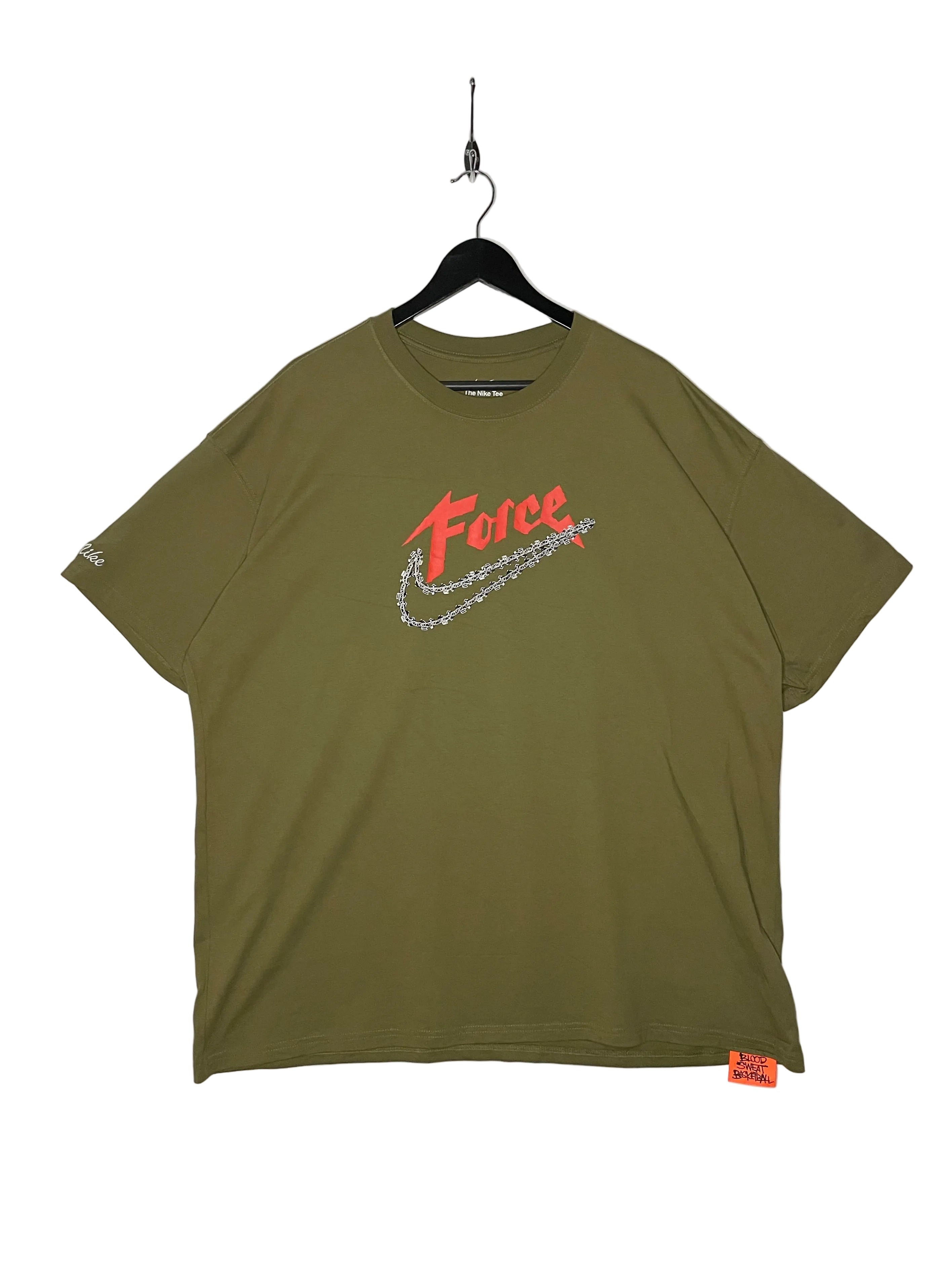 Nike T-Shirt Blood Sweat Baskatball Khaki Größe XXL