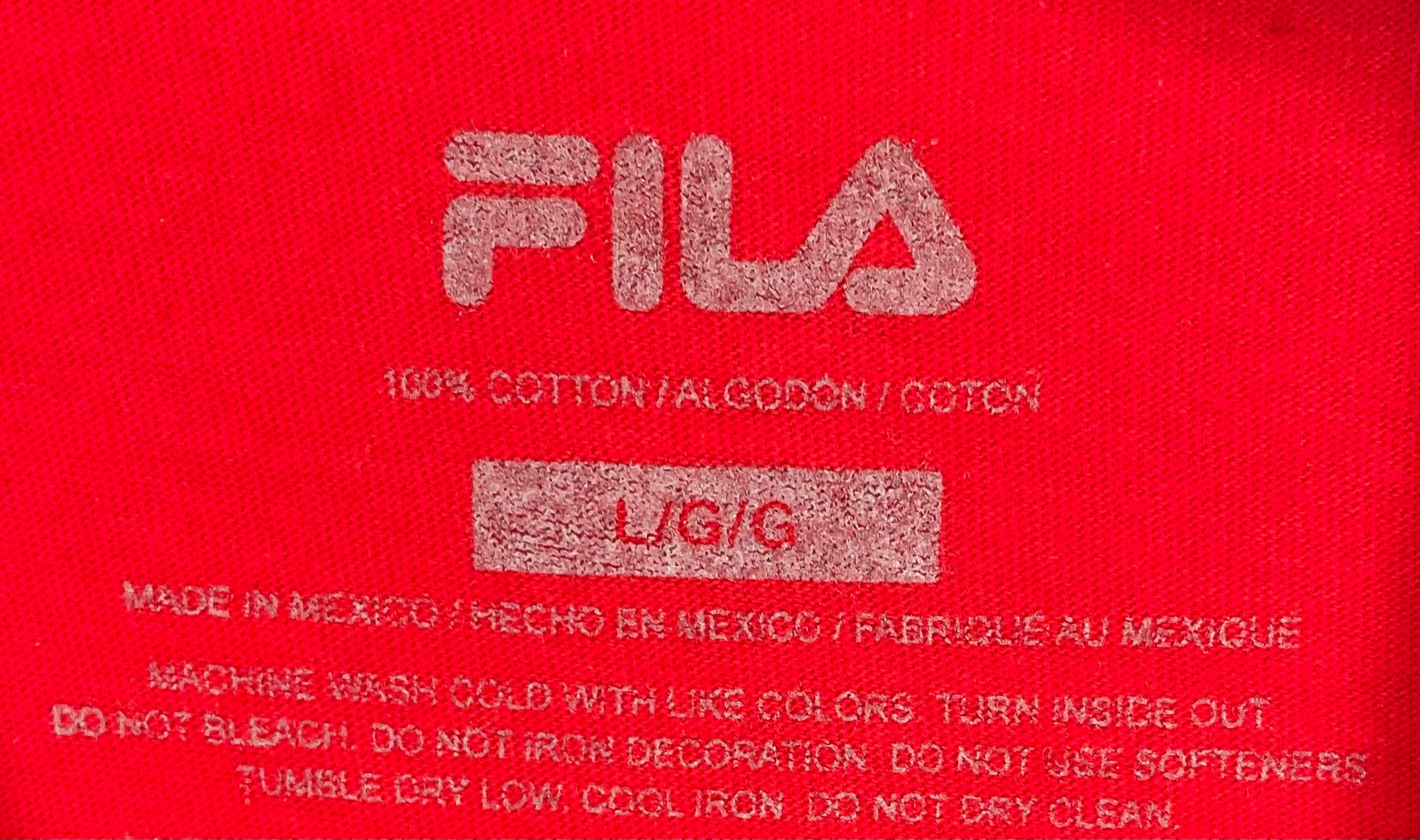 Fila T-Shirt Logoprint Rot Größe L