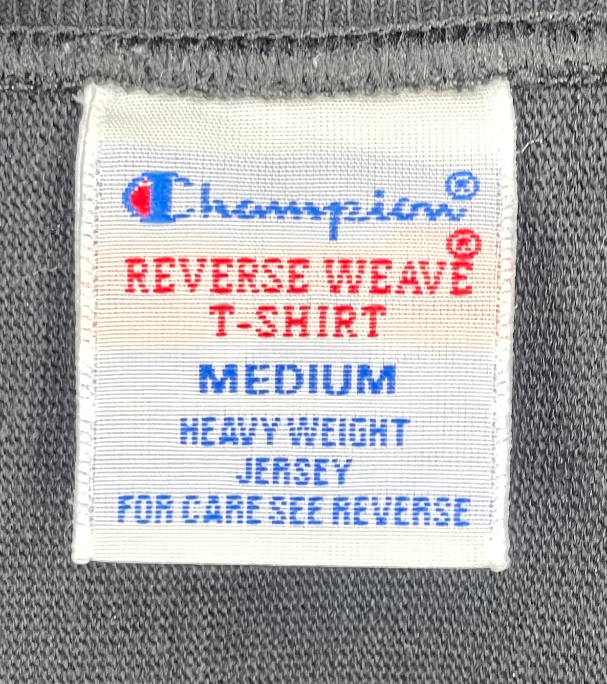 Champion Vintage Reverse Weave T-Shirt Schwarz Größe M