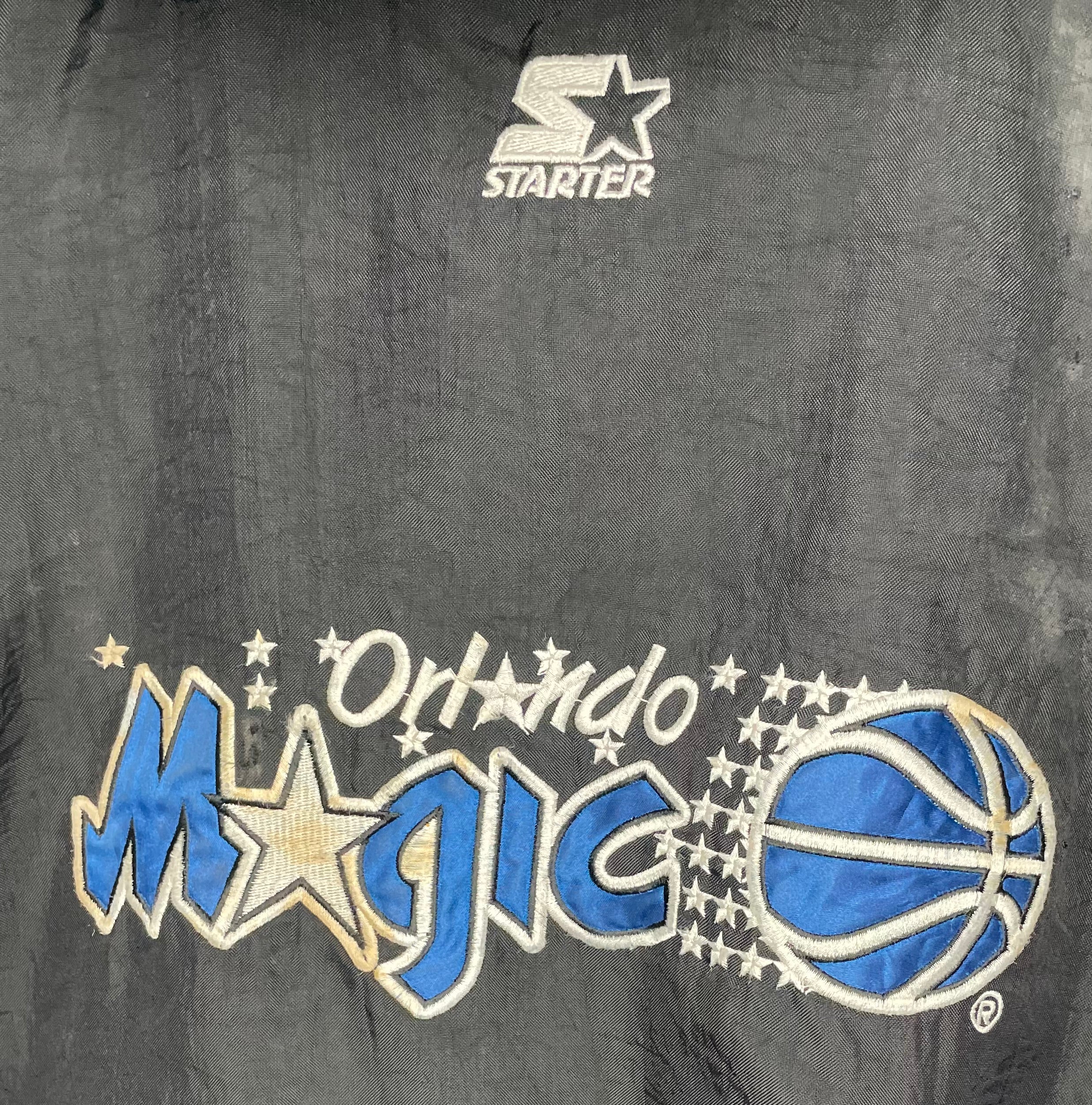 Starter Vintage Winterjacke Orlando Magic Schwarz/Blau Größe XL