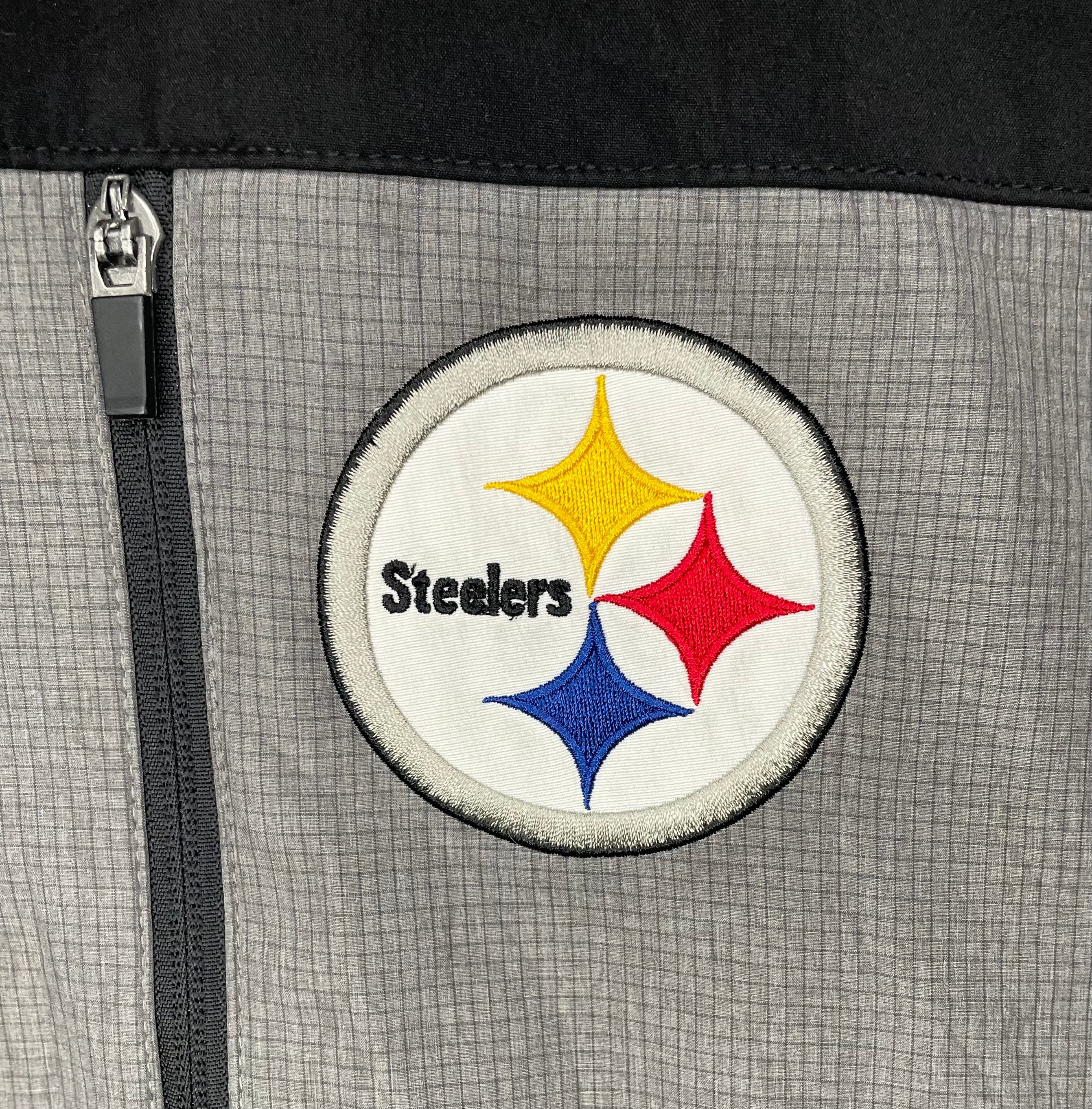 NFL Sofshell Jacke Pittsburgh Steelers Grau/Schwarz Größe L