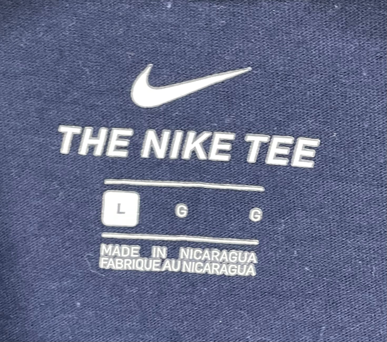 Nike T-Shirt Just Do It Blau Größe L