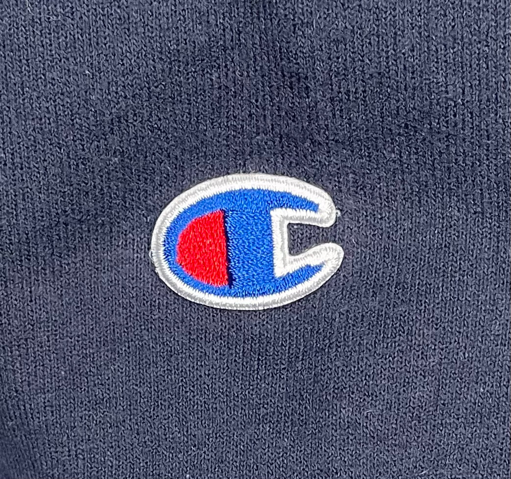 Champion Vintage Q-Zip Pullover Blau Größe M