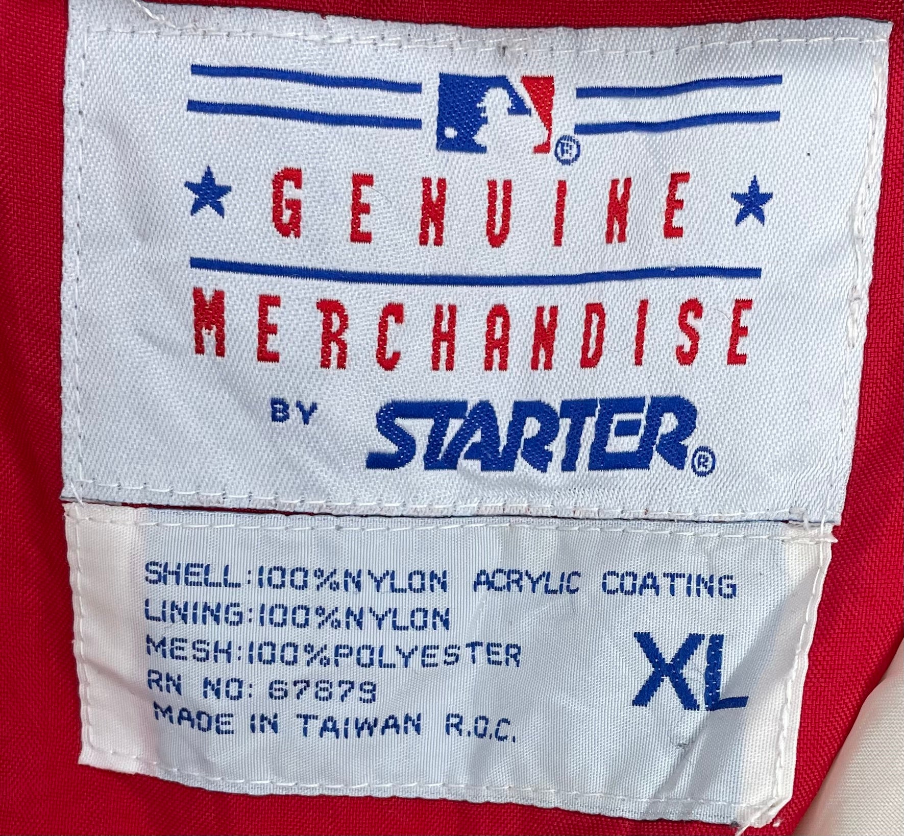 Starter Vintage Philadelphia Phillies Windbreaker Rot/Creme Größe XL