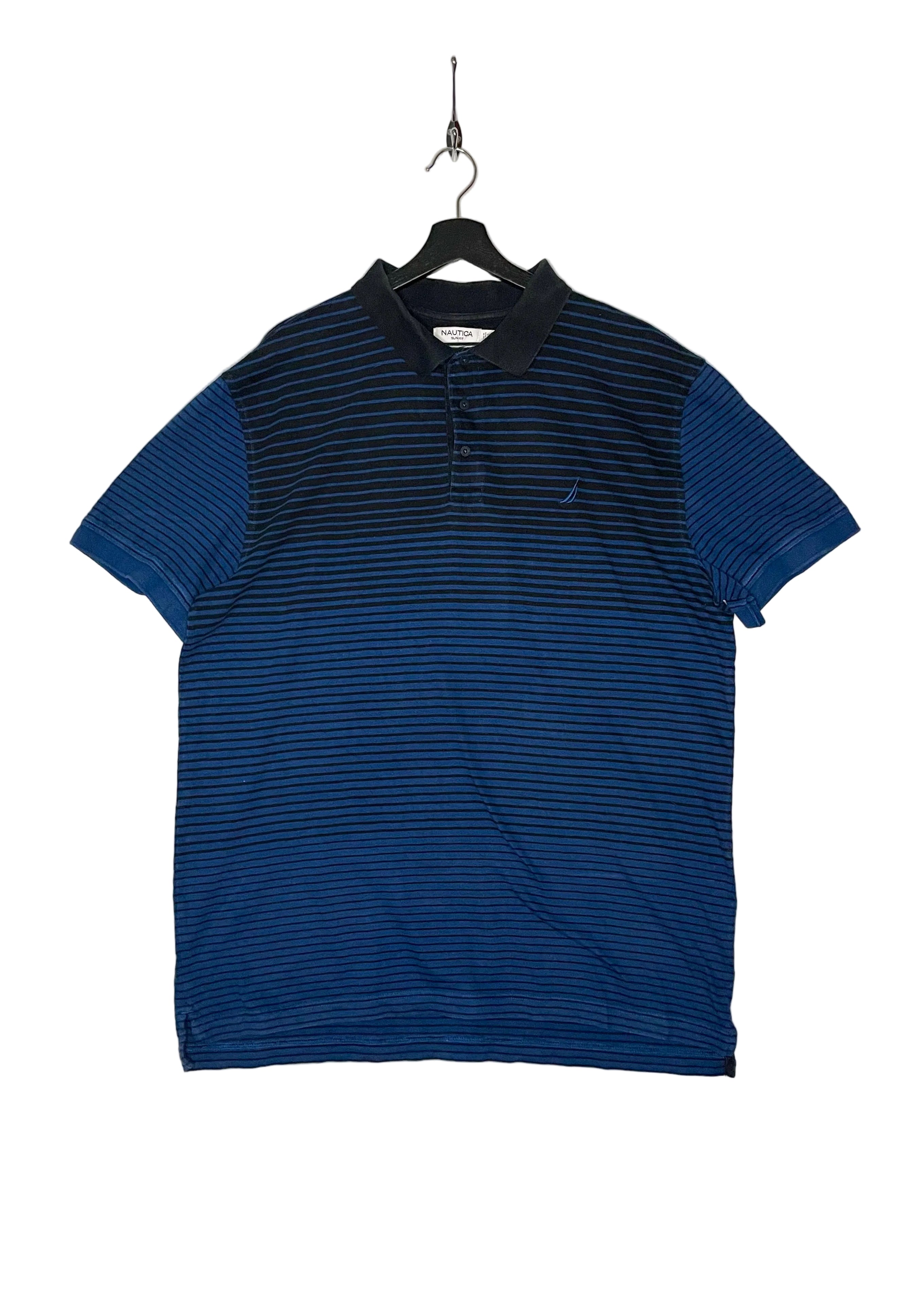 Nautica Vintage Poloshirt Blau/Schwarz Größe XXXL