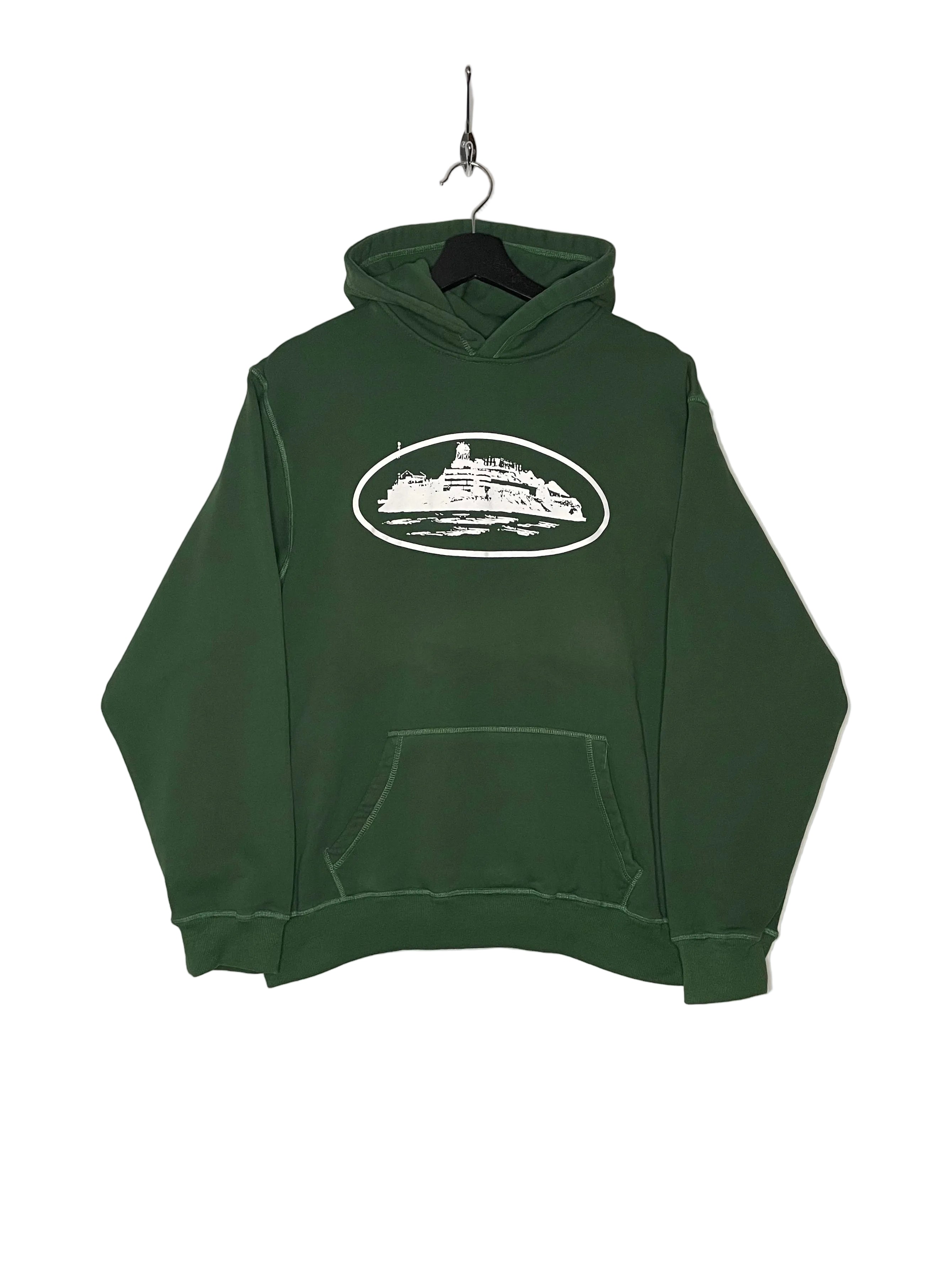 Corteiz Alcatraz Hoodie Grün Größe XL