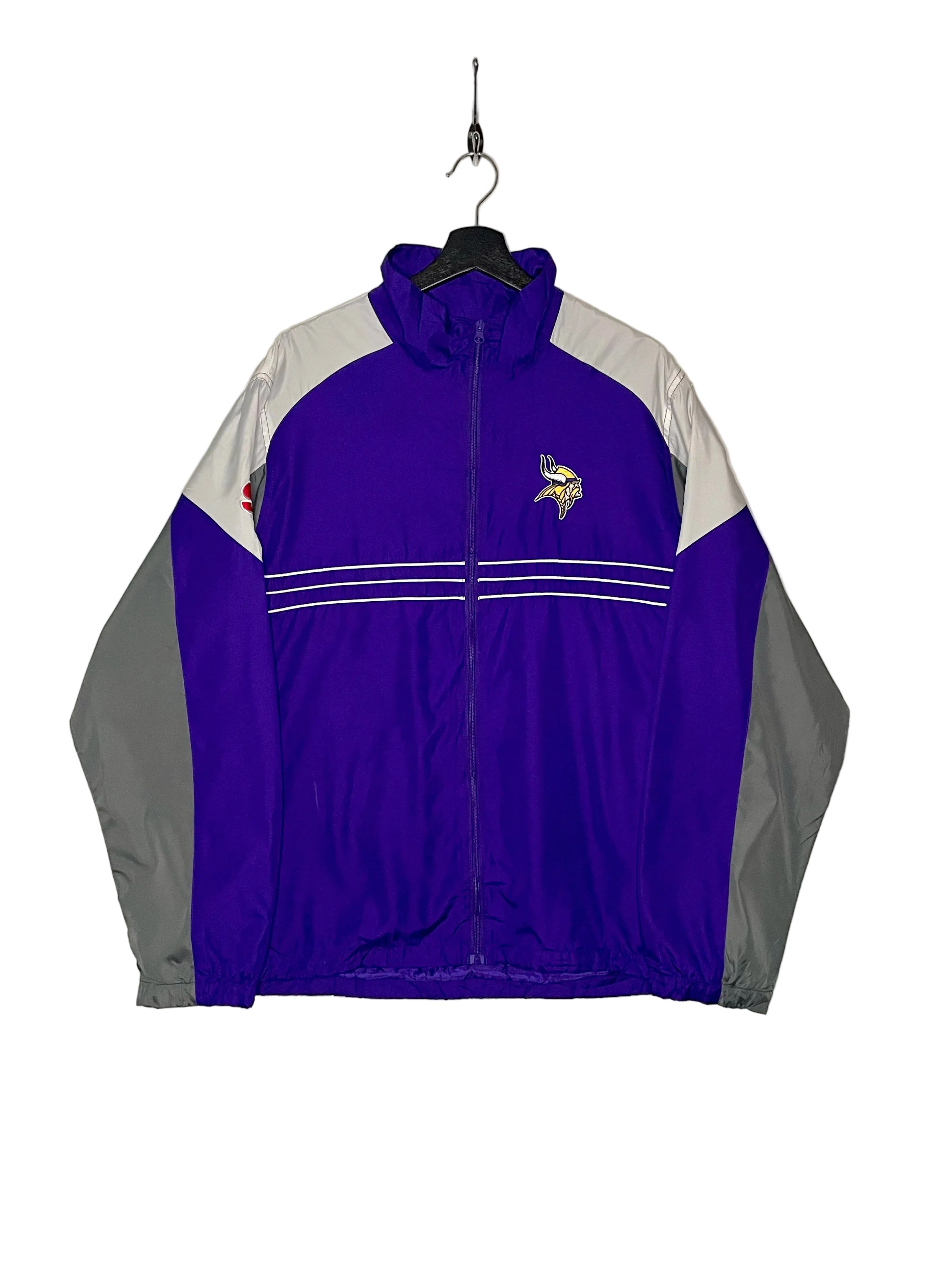 Reebok Minnesota Vikings Trainingsjacke Lila/Weiß Größe L