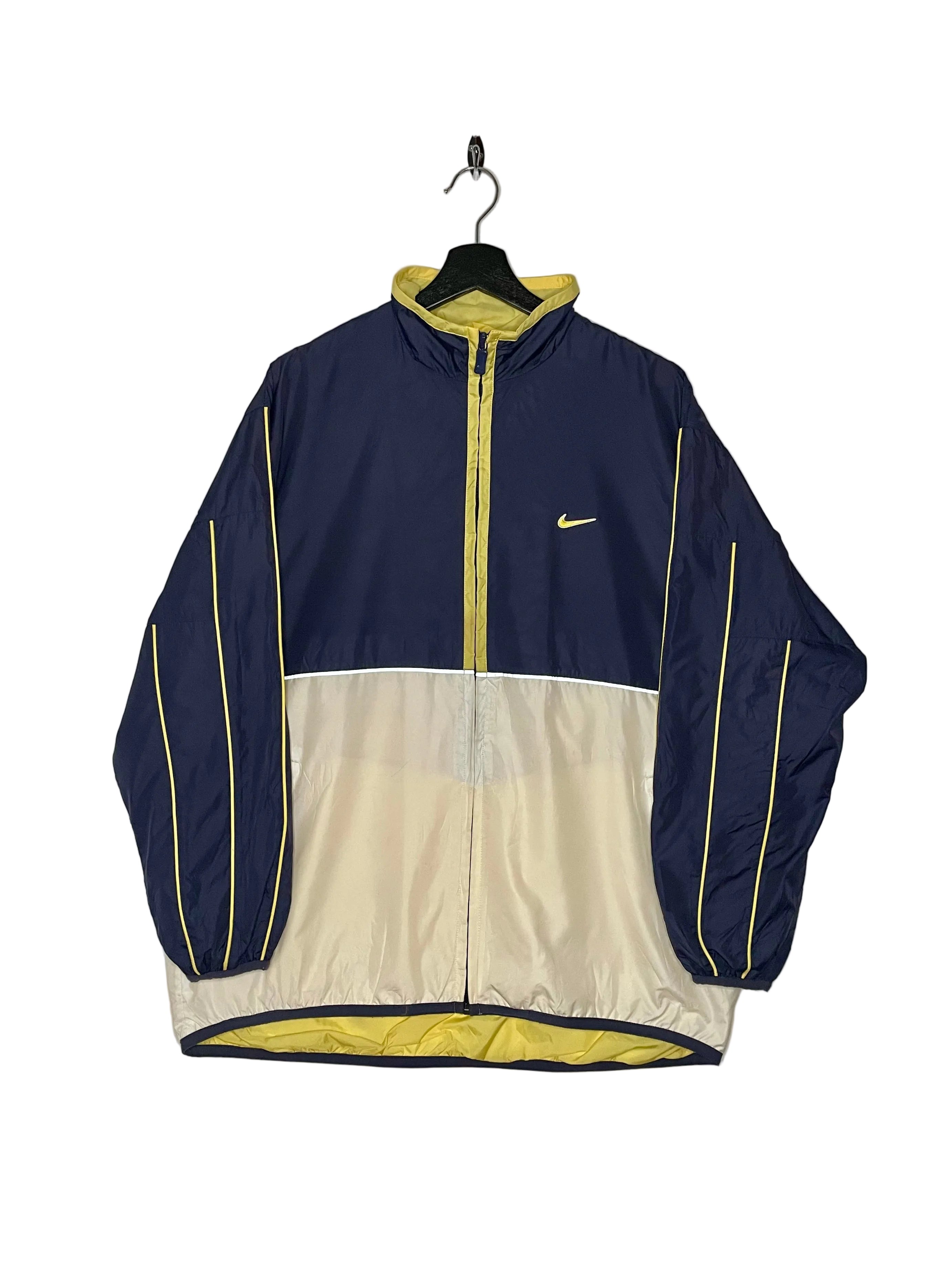 Nike Vintage Trainingsjacke Blau/Beige Größe L