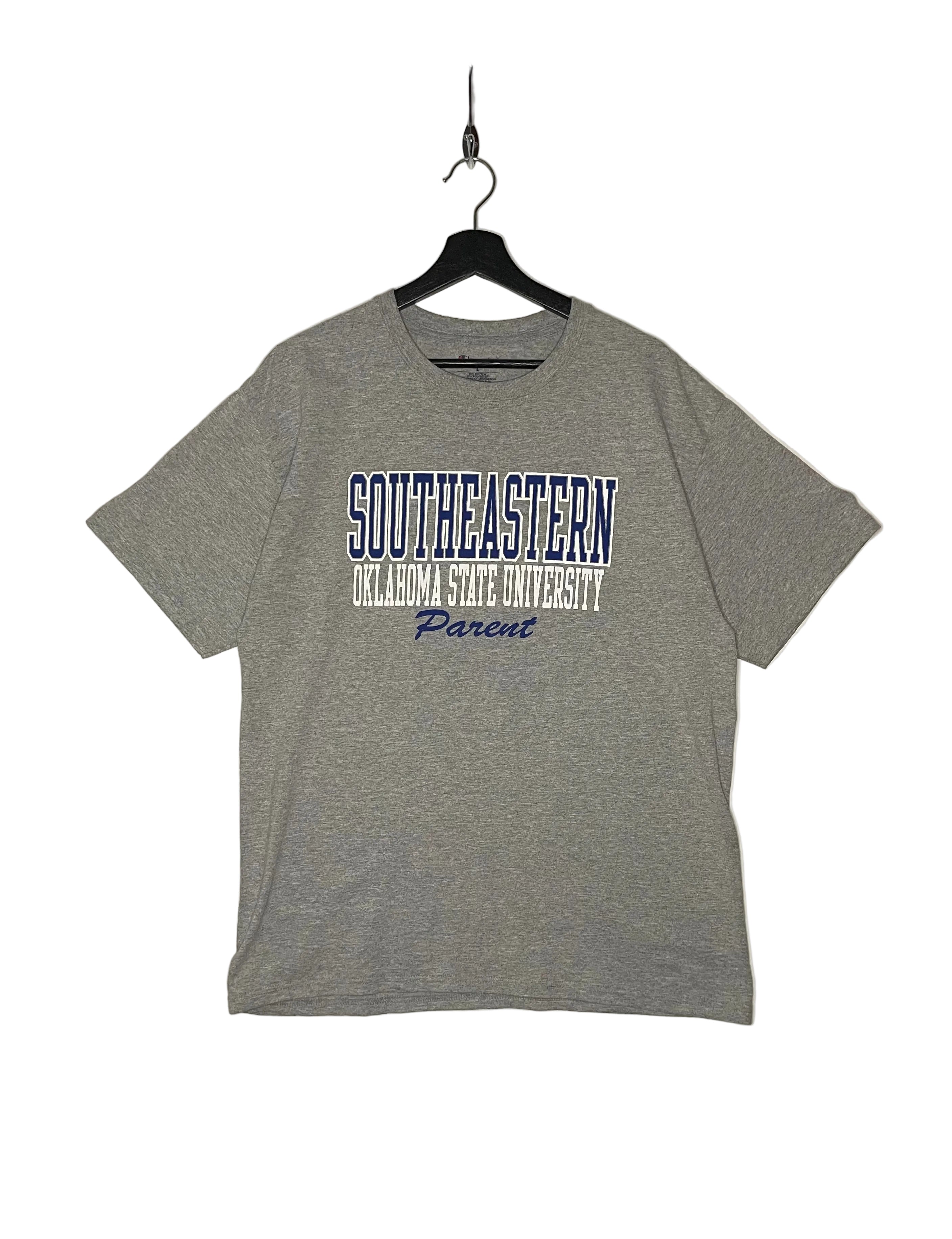 Champion T-Shirt Southeastern Oklahoma State University Grau Größe L