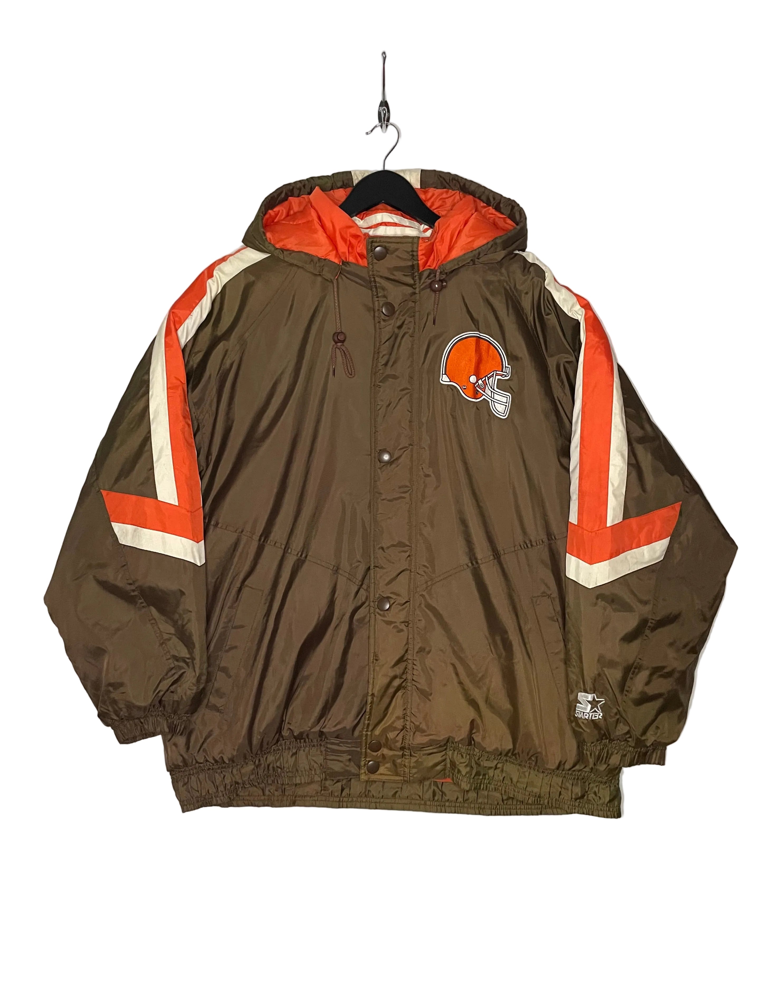 Starter Cleveland Browns Winterjacke Braun/Orange Größe L