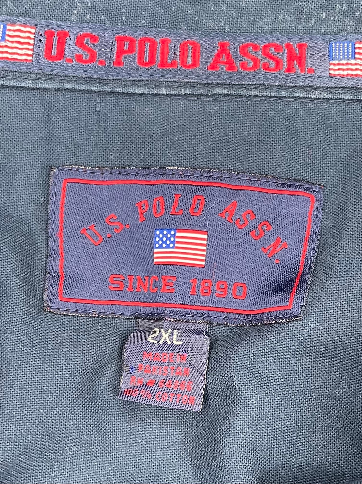 U.S. Polo Assn. Freizeithemd Blau Größe XXL