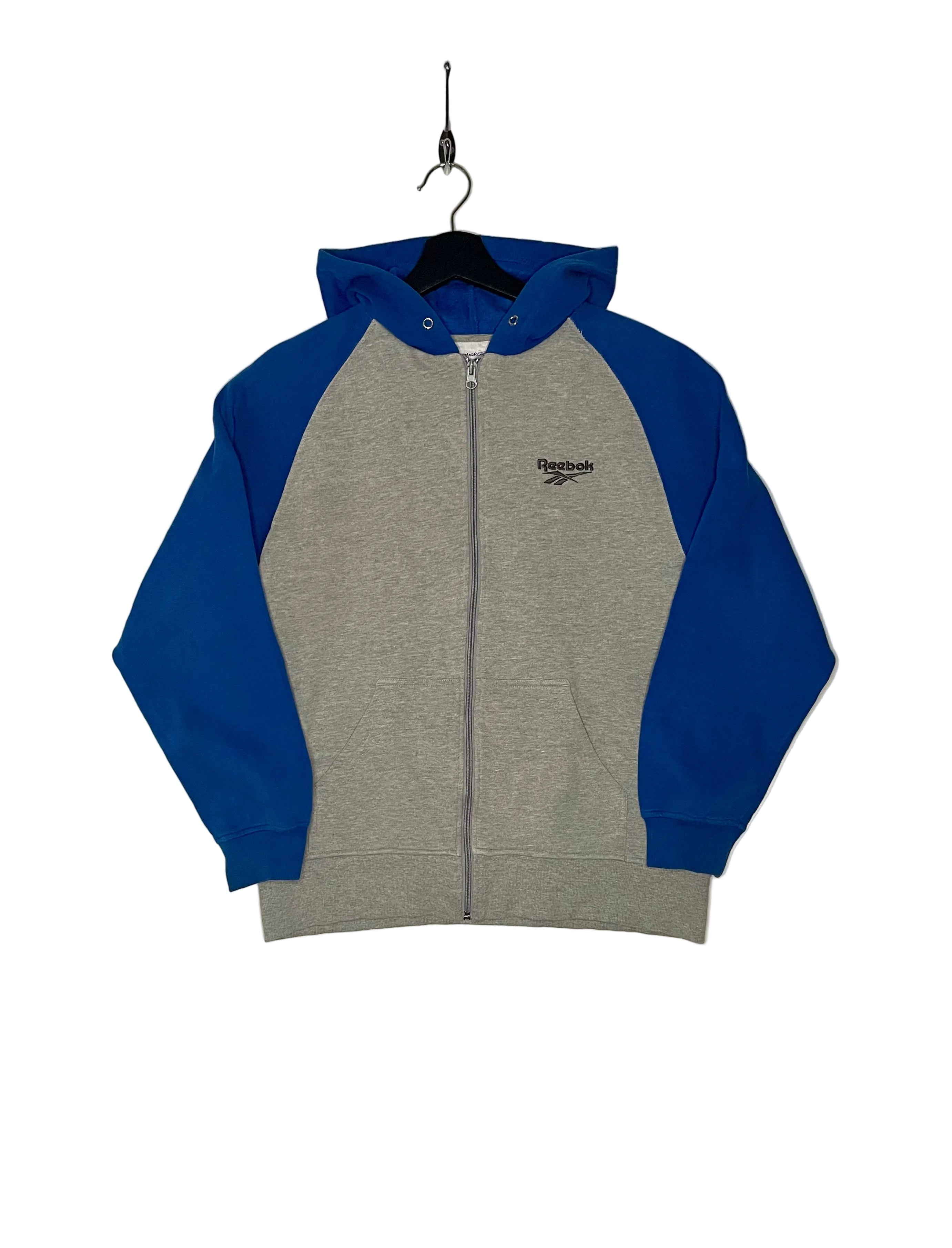 Reebok Vintage Sweatshirtjacke Blau/Grau Größe L Kinder