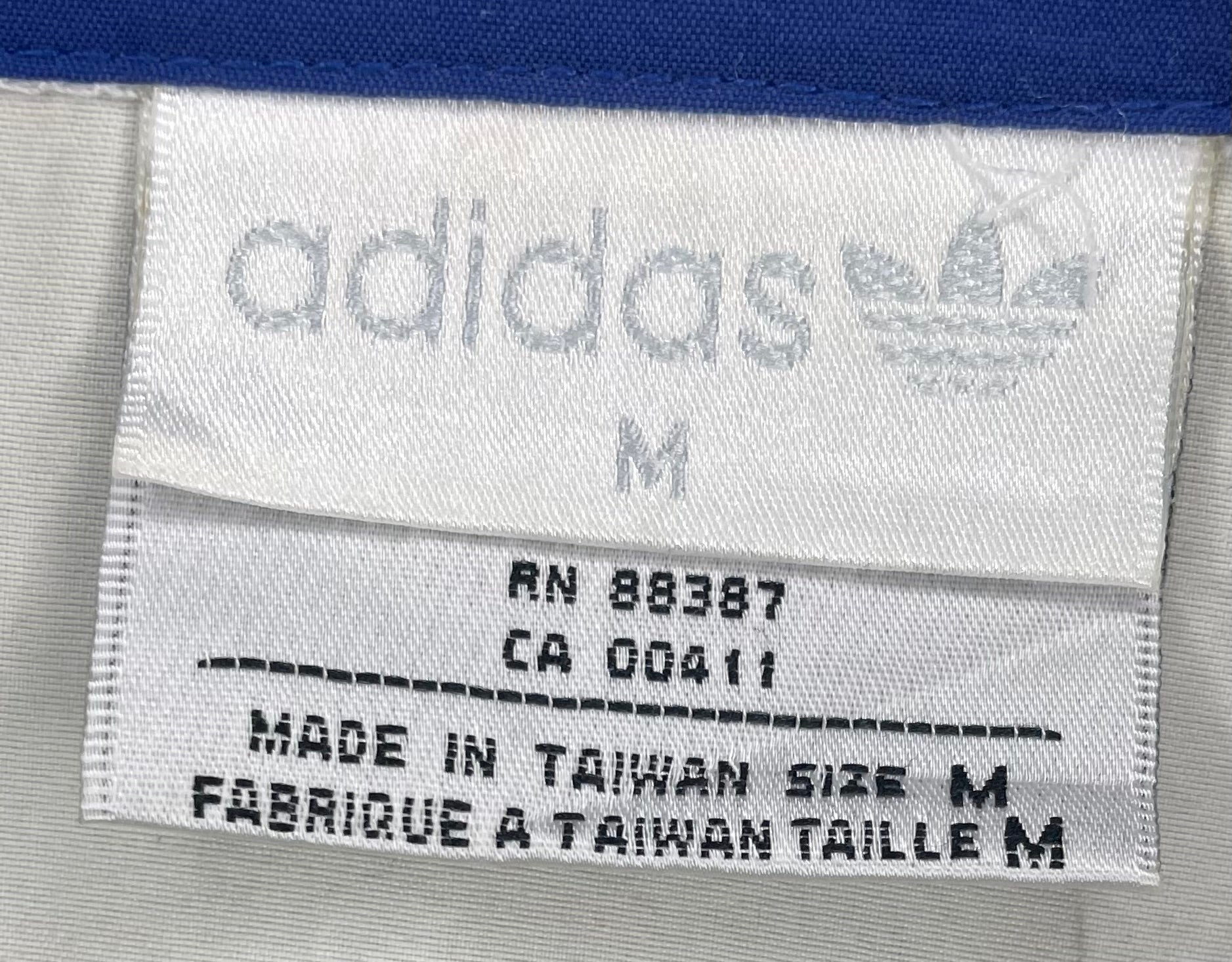 Adidas Vintage Trainingsjacke Boston Marathon 1994 Blau/Weiß Größe M