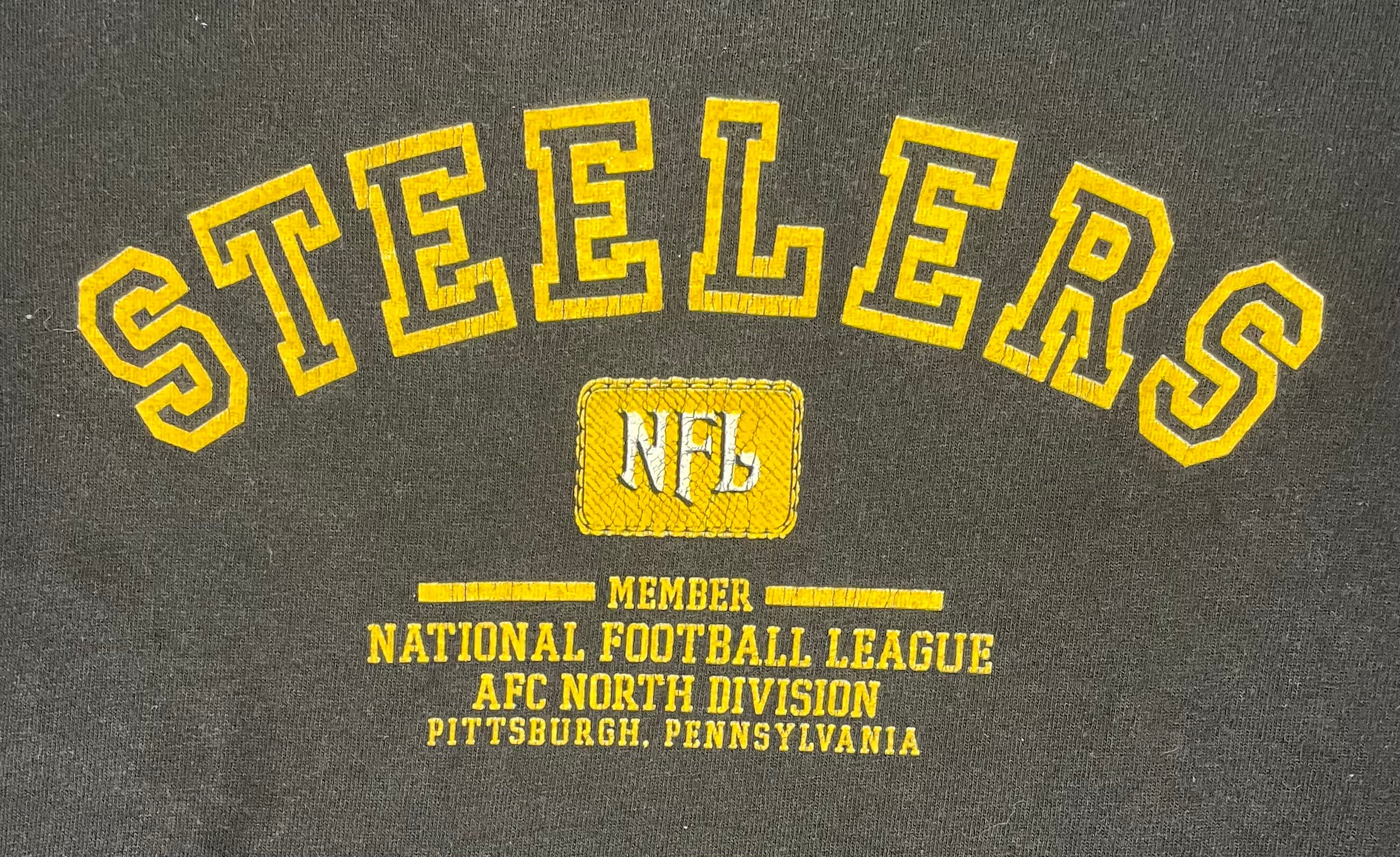 NFL Vintage T-Shirt Pittsburgh Steelers Schwarz Größe XL