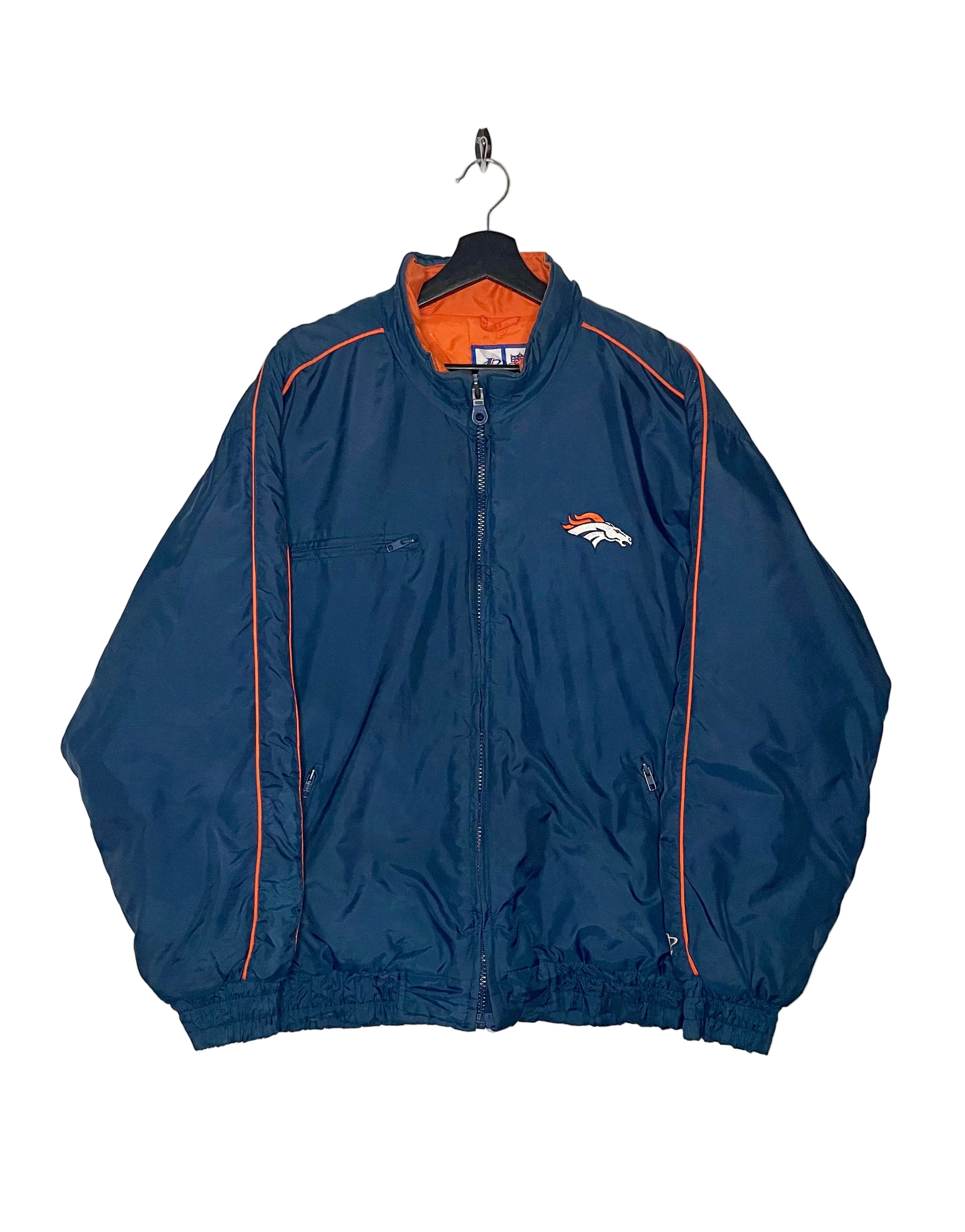 Logo Athletic Denver Broncos Winterjacke Blau/Orange Größe L