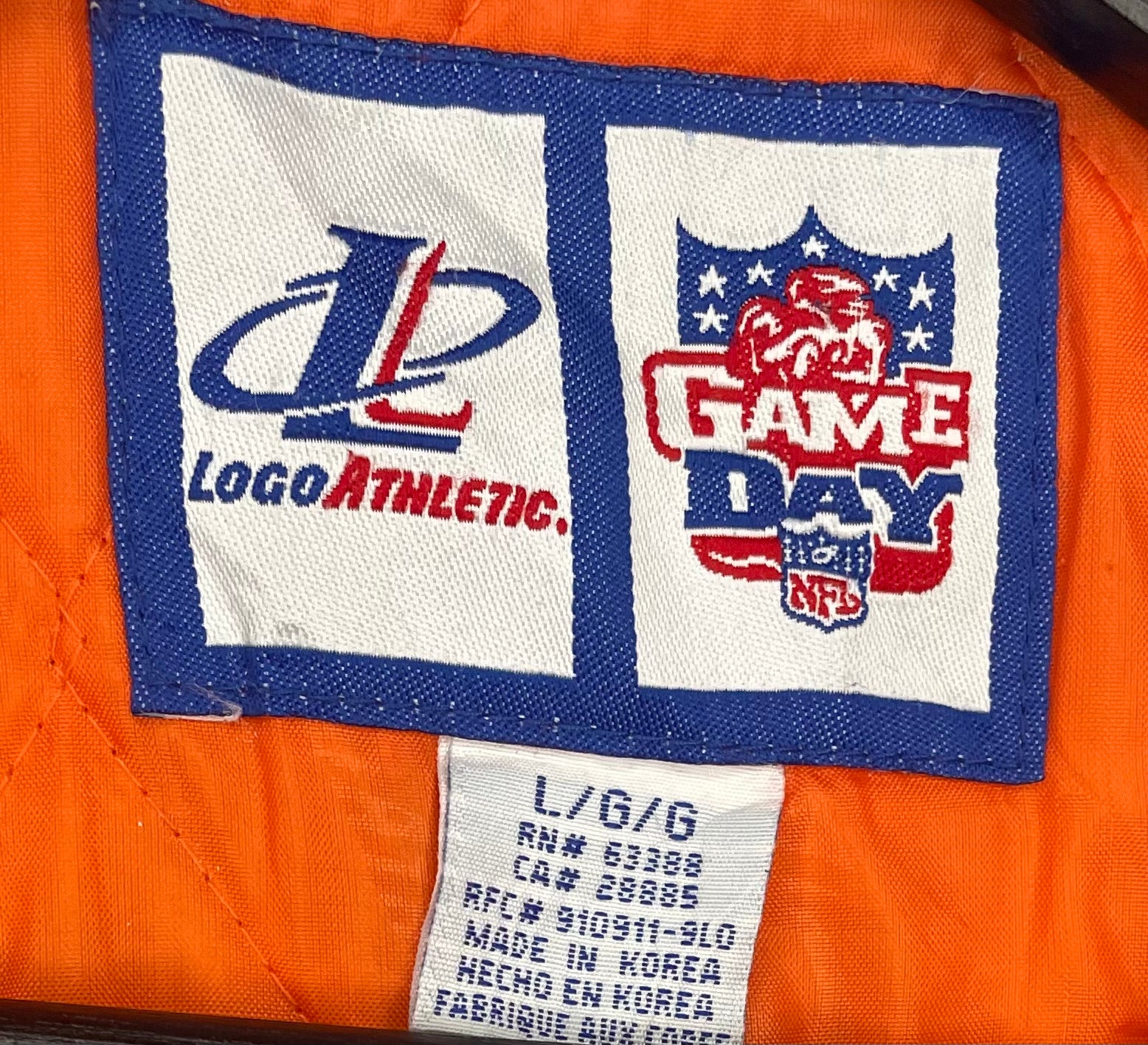 Logo Athletic Denver Broncos Winterjacke Blau/Orange Größe L