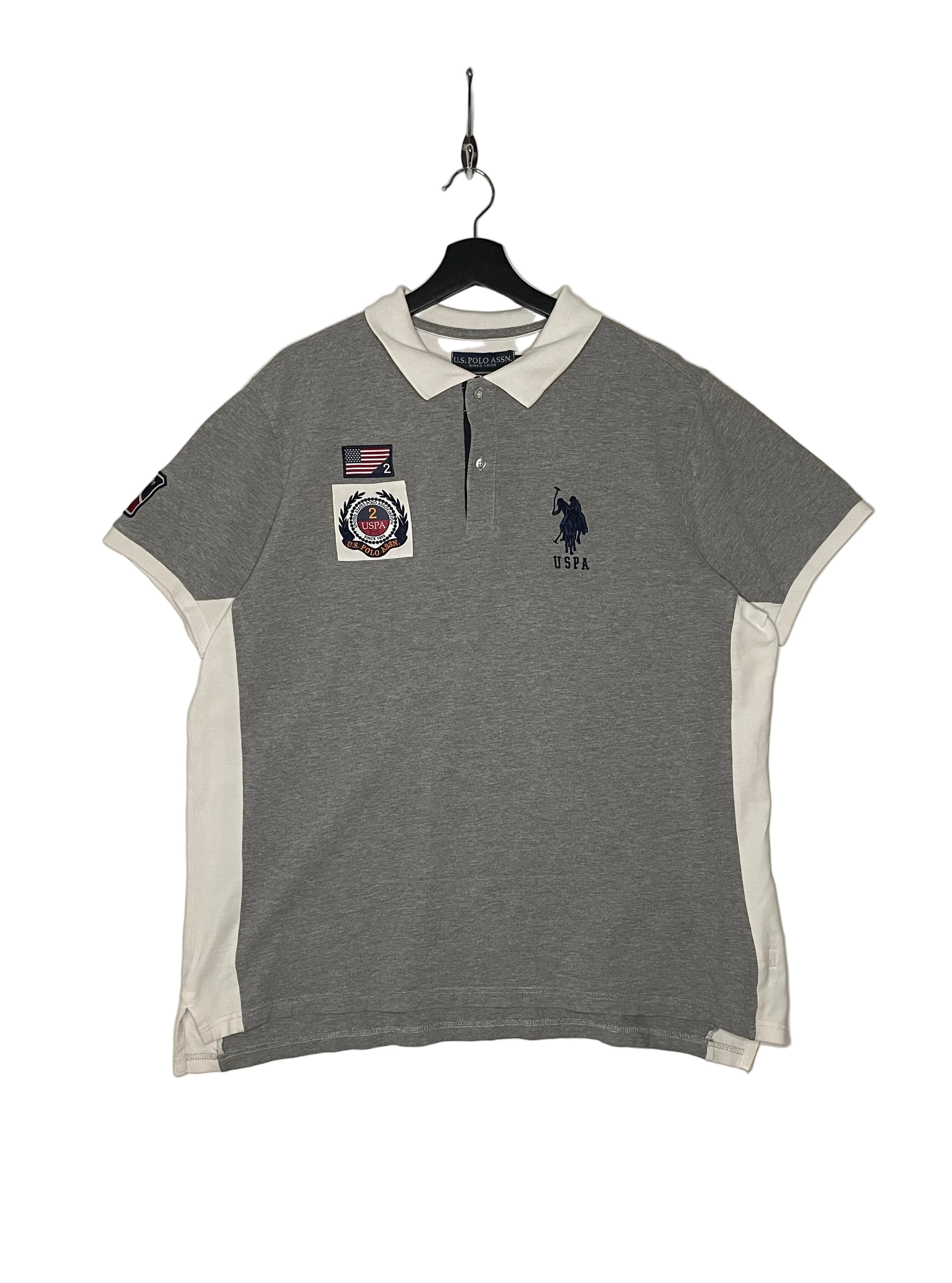 U.S. Polo Assn. kurzarm Poloshirt Grau Größe XL