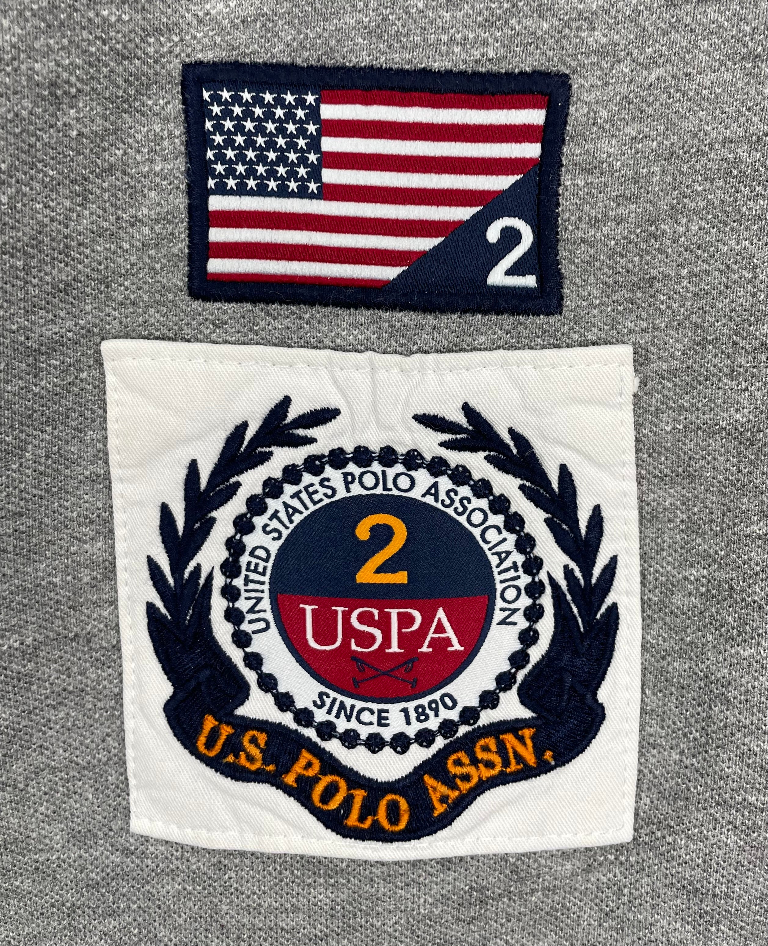 U.S. Polo Assn. kurzarm Poloshirt Grau Größe XL