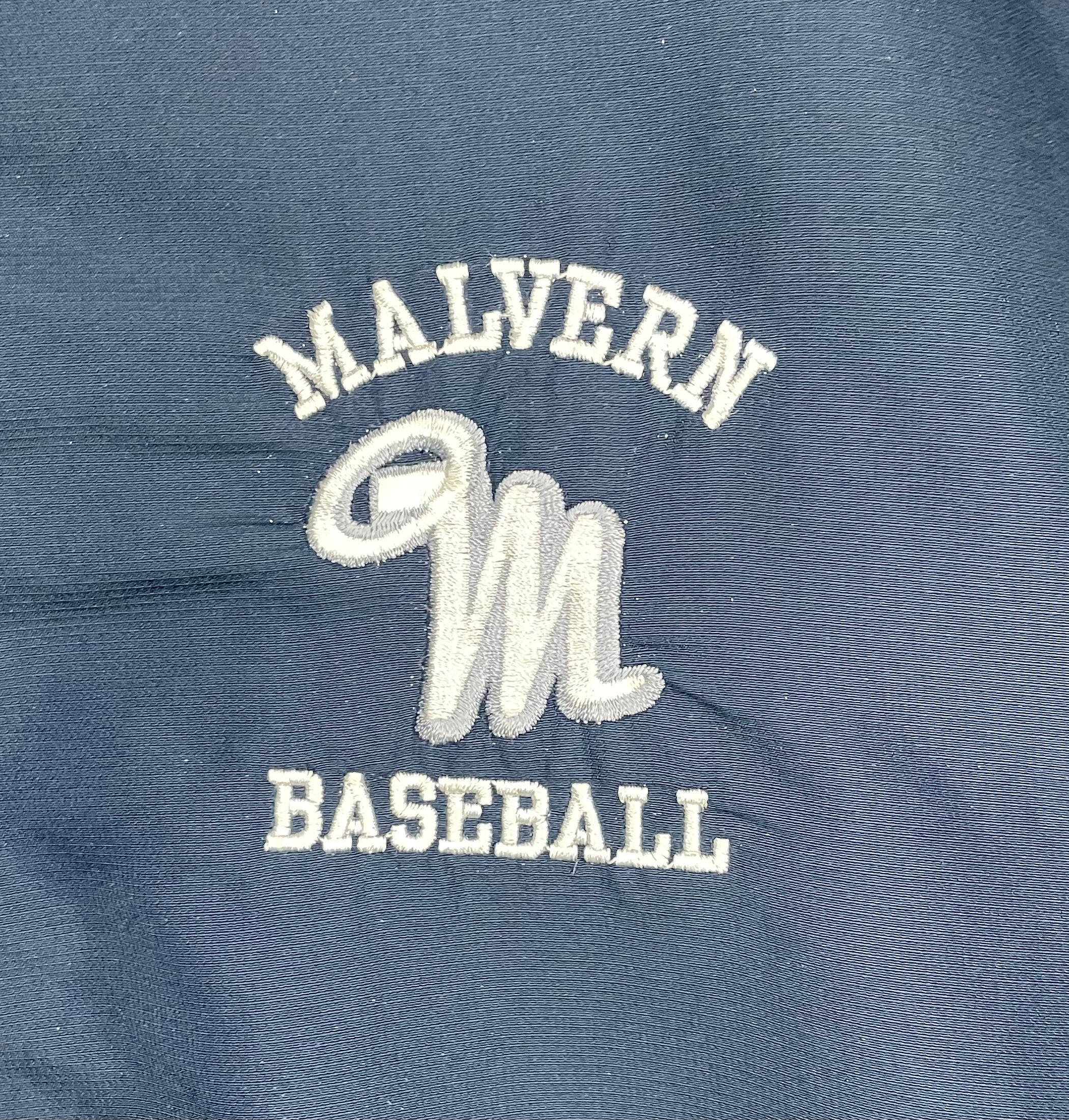 Nike Vintage Windbreaker Malvern Baseball Blau Größe XL