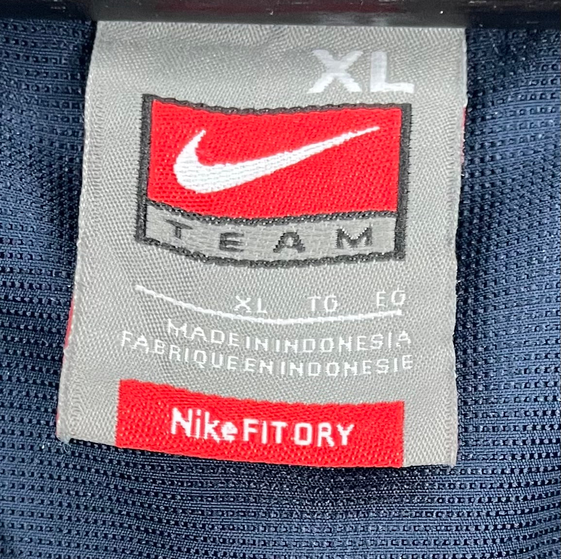 Nike Vintage Windbreaker Malvern Baseball Blau Größe XL