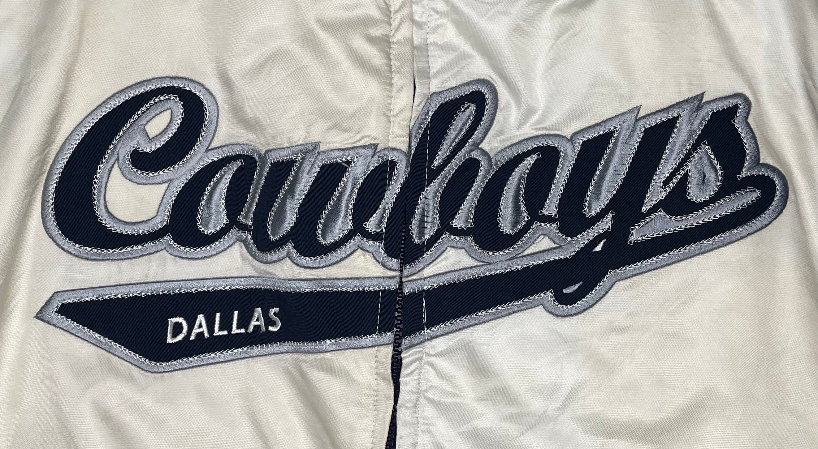 NFL Bomberjacke Dallas Cowboys Weiß/Blau Größe XL