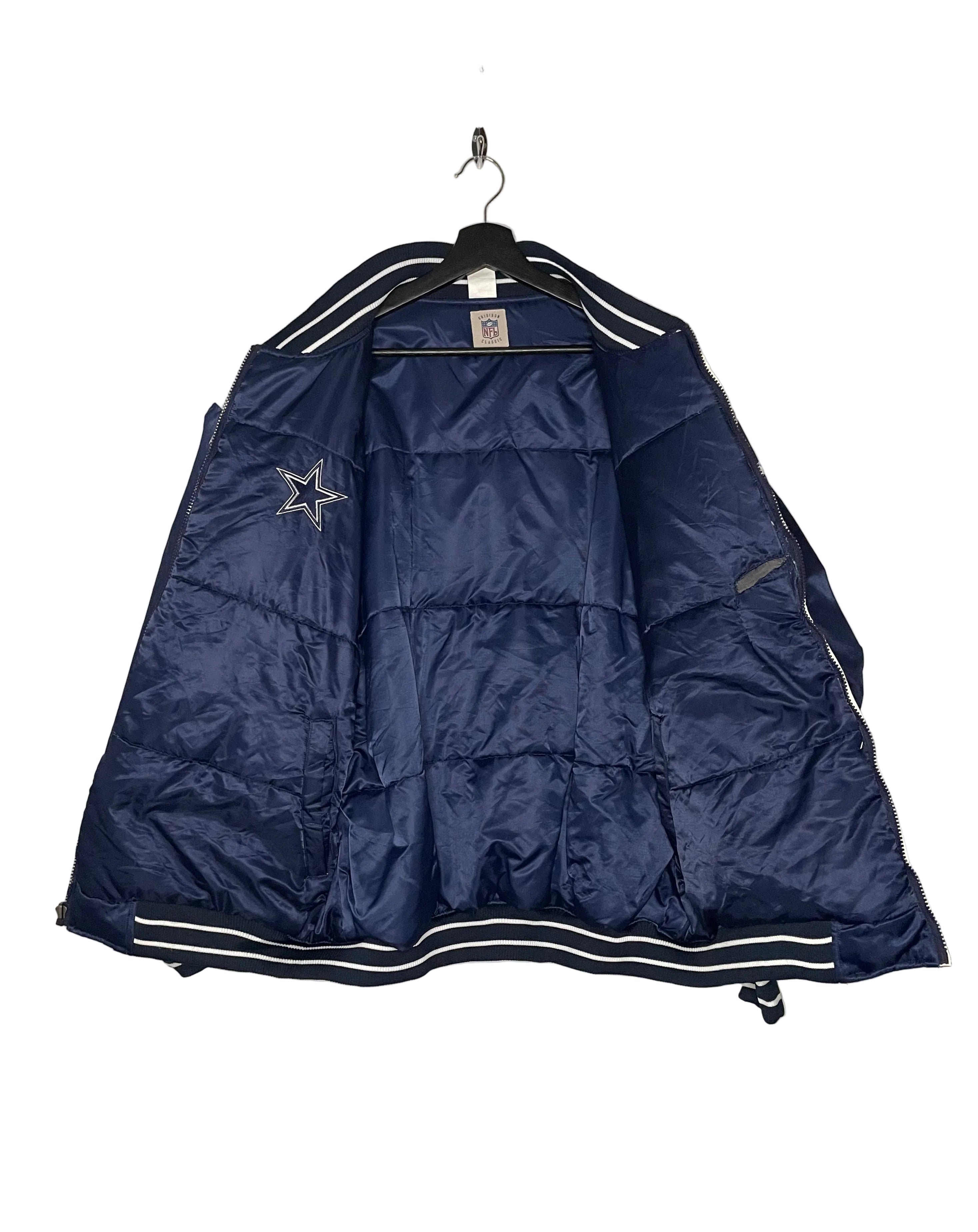 NFL Bomberjacke Dallas Cowboys Weiß/Blau Größe XL