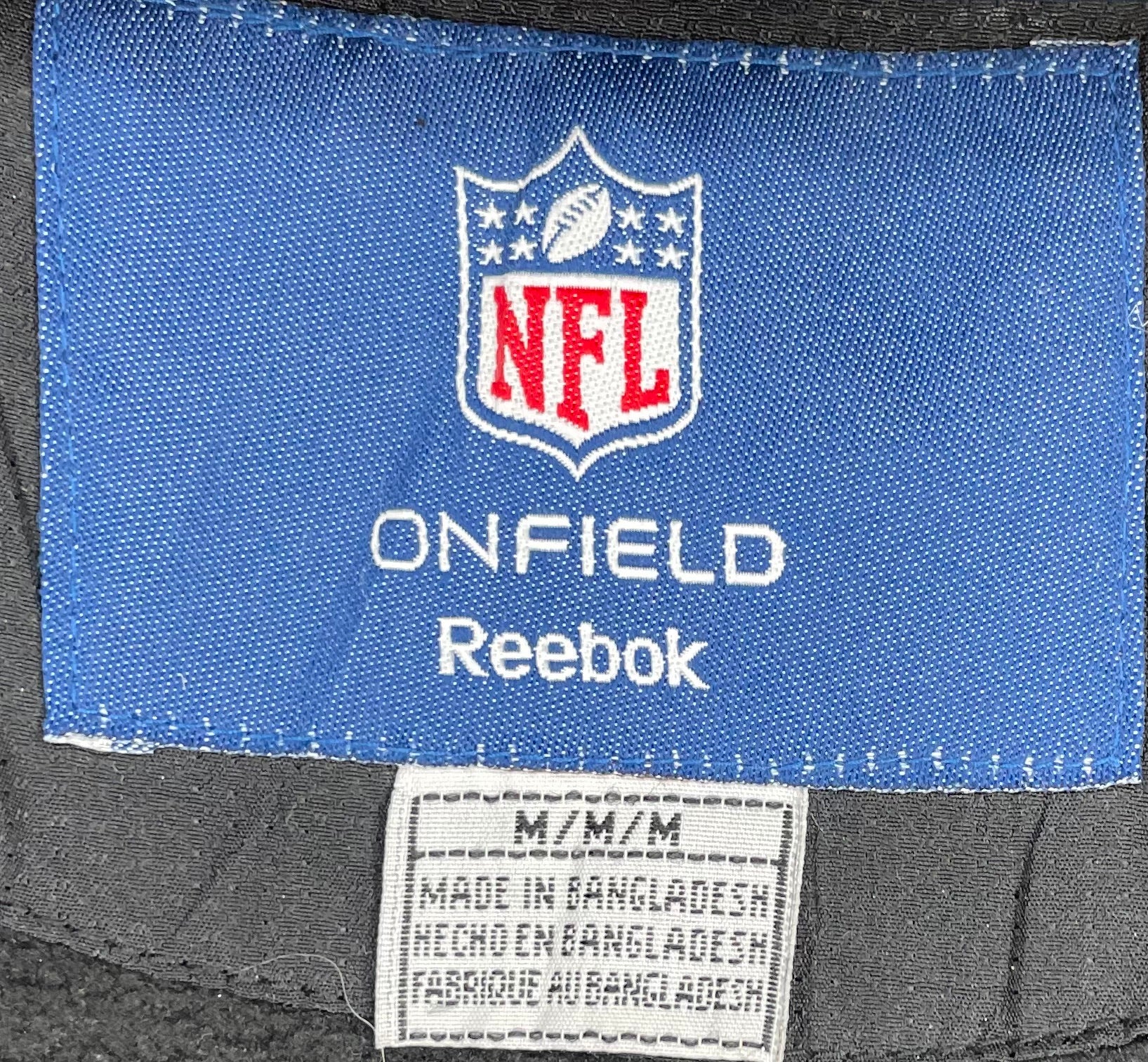 Reebok NFL Pittsburgh Steelers Regenjacke Schwarz Größe M
