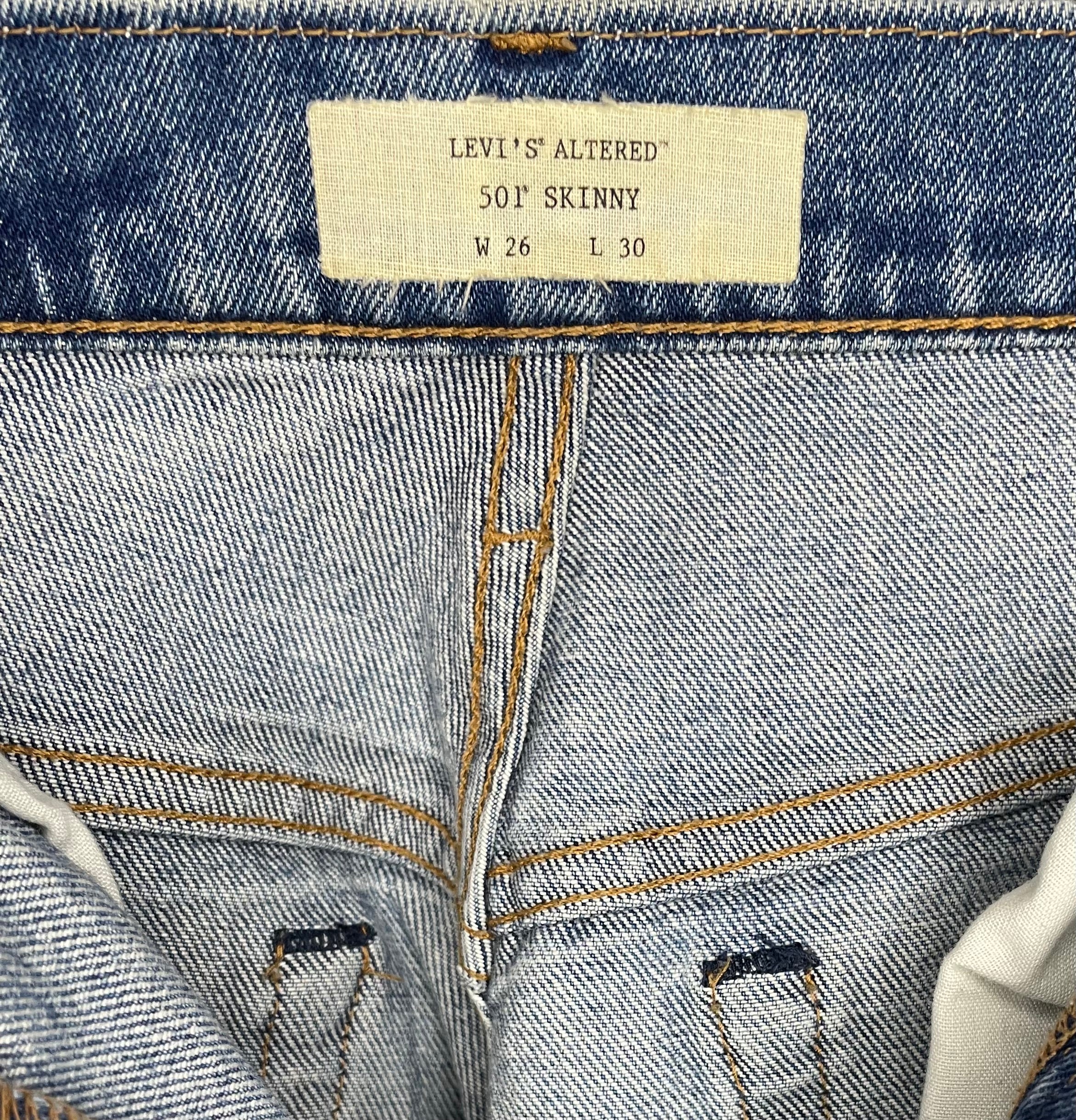 Vaqueros azules Levi's 501 ajustados W26 L30 