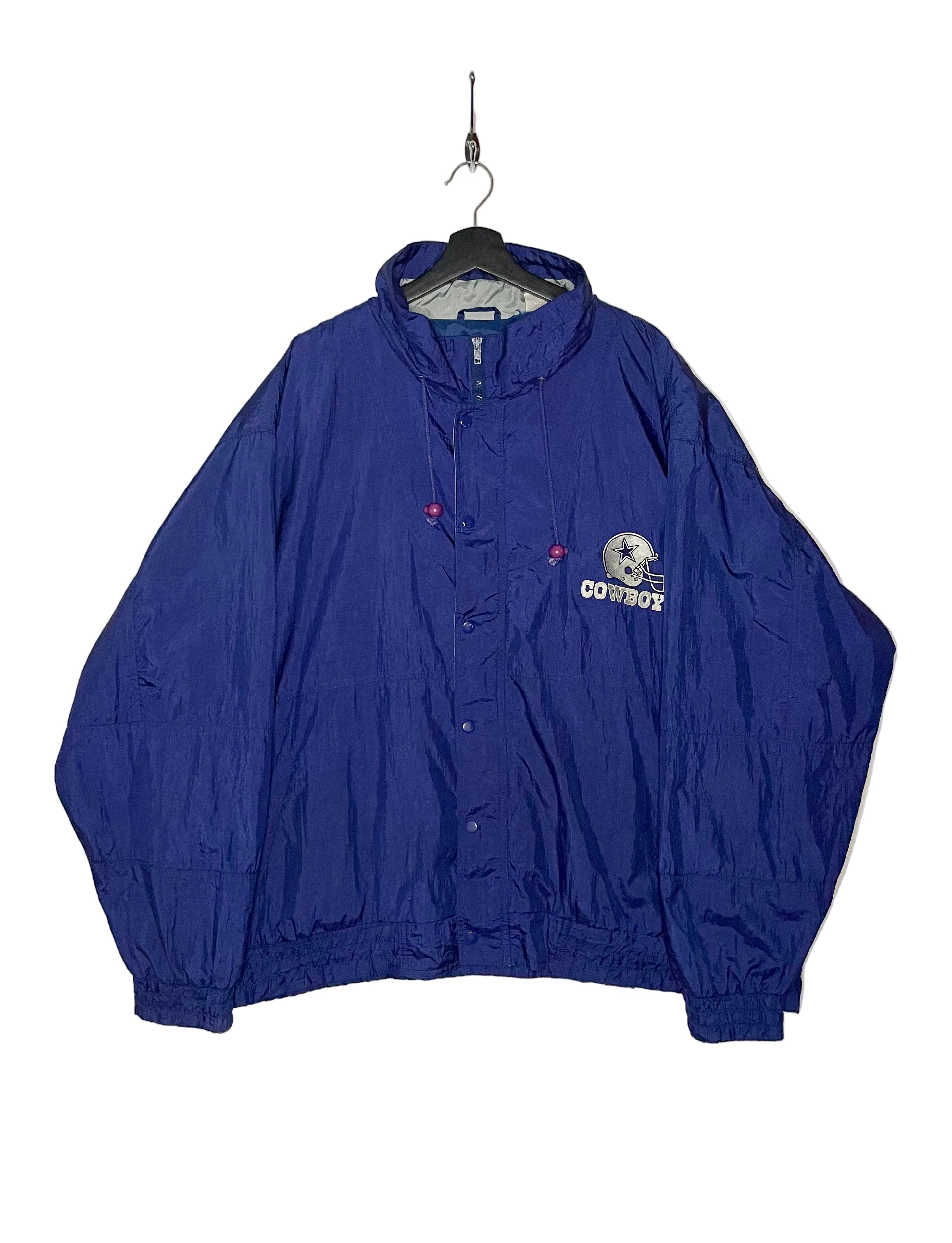 Carl Banks Vintage Dallas Cowboys Windbreaker Blau Größe 4XL