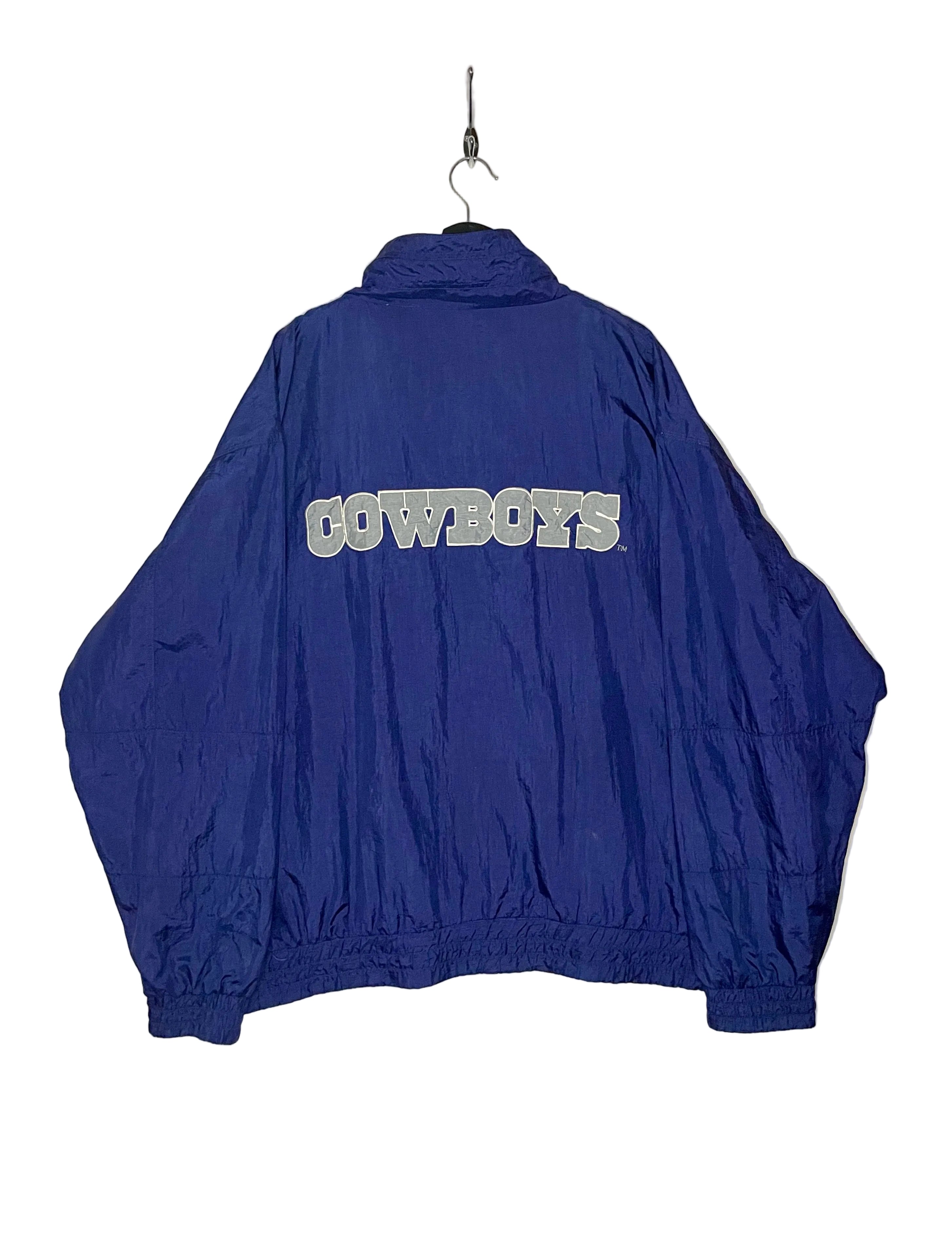 Carl Banks Vintage Dallas Cowboys Windbreaker Blau Größe 4XL