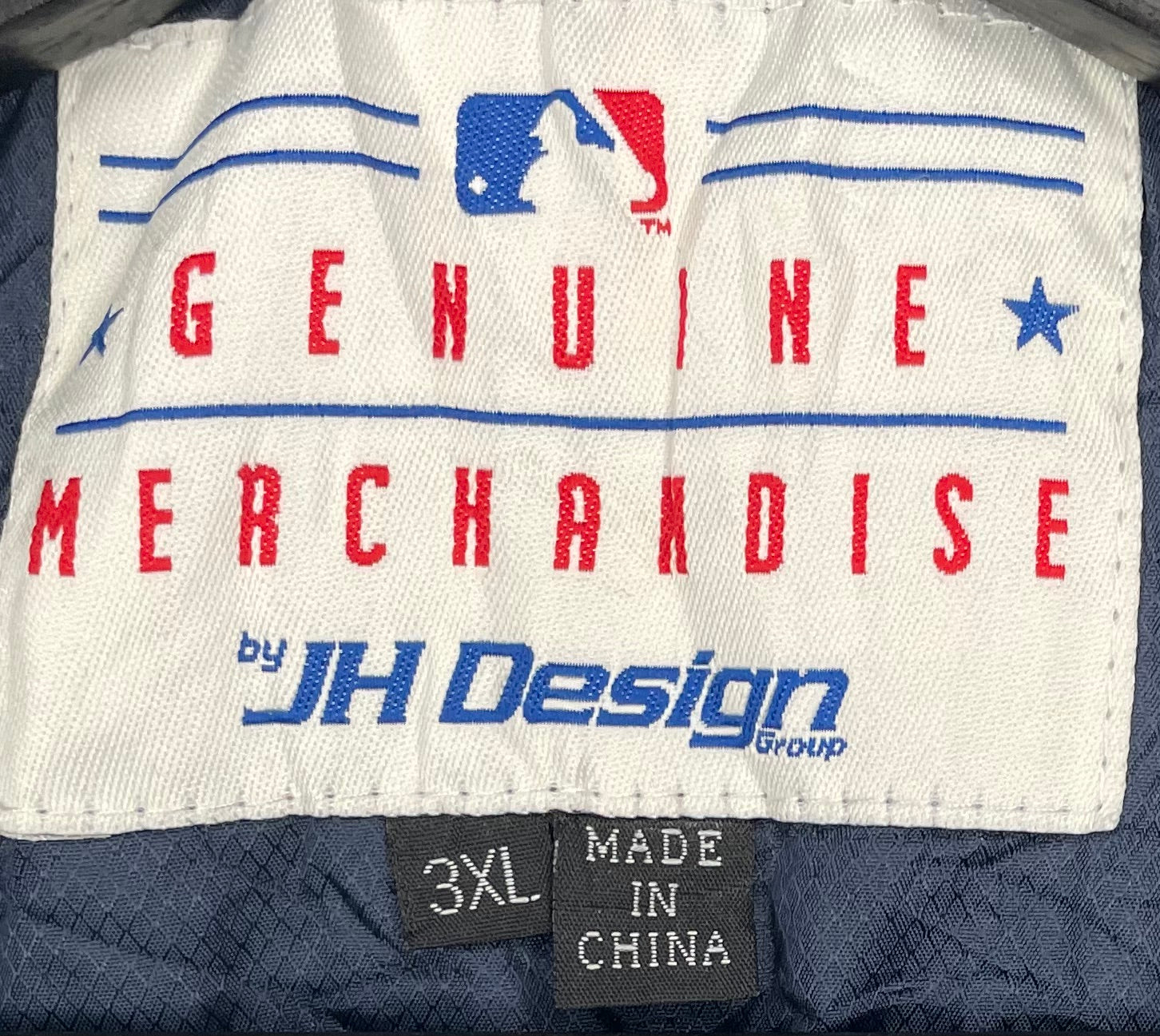 JH Design Vintage New York Yankees Bomberjacke Blau Größe 3XL